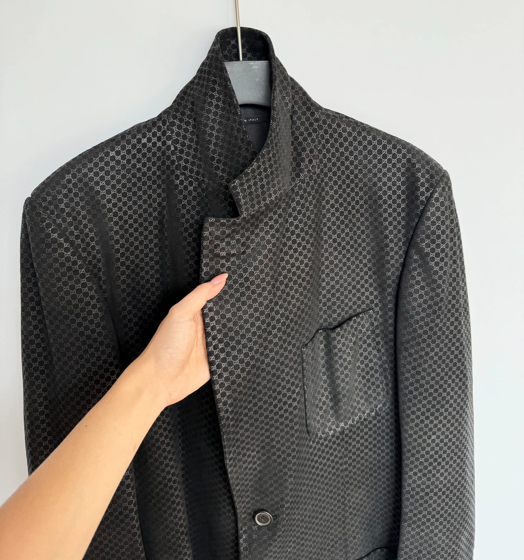 Gucci Gucci Full GG Suede Leather Blazer Jacket (Size 54) Size 54R - 4 Thumbnail