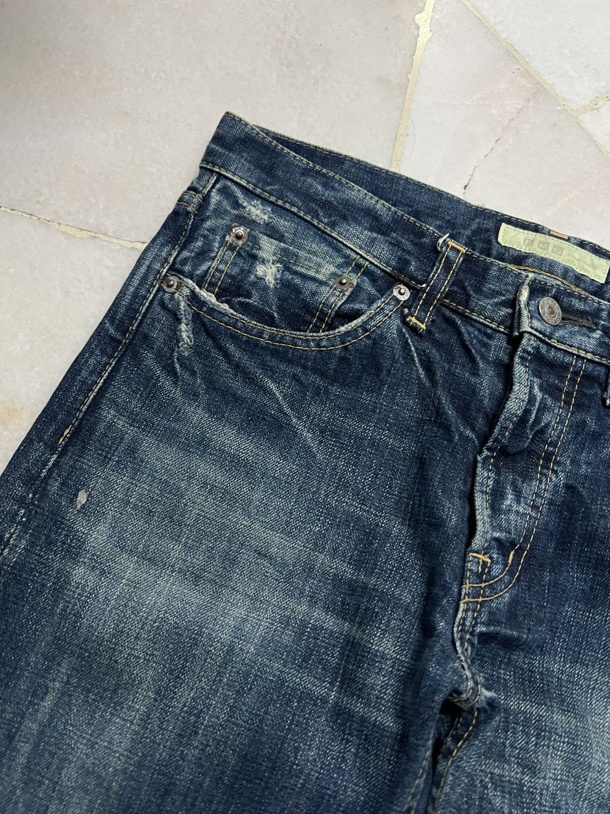 Japanese Brand 💥90’s💥Vintage D.M.G Distressed Jean Very Rare Size US 31 - 9 Thumbnail