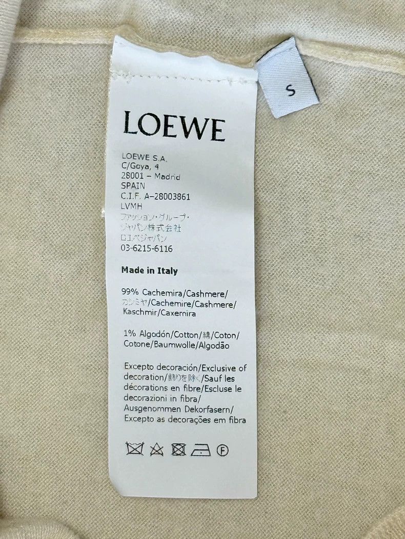 Loewe LOEWE White knit sweater Size S / US 4 / IT 40 - 7 Thumbnail