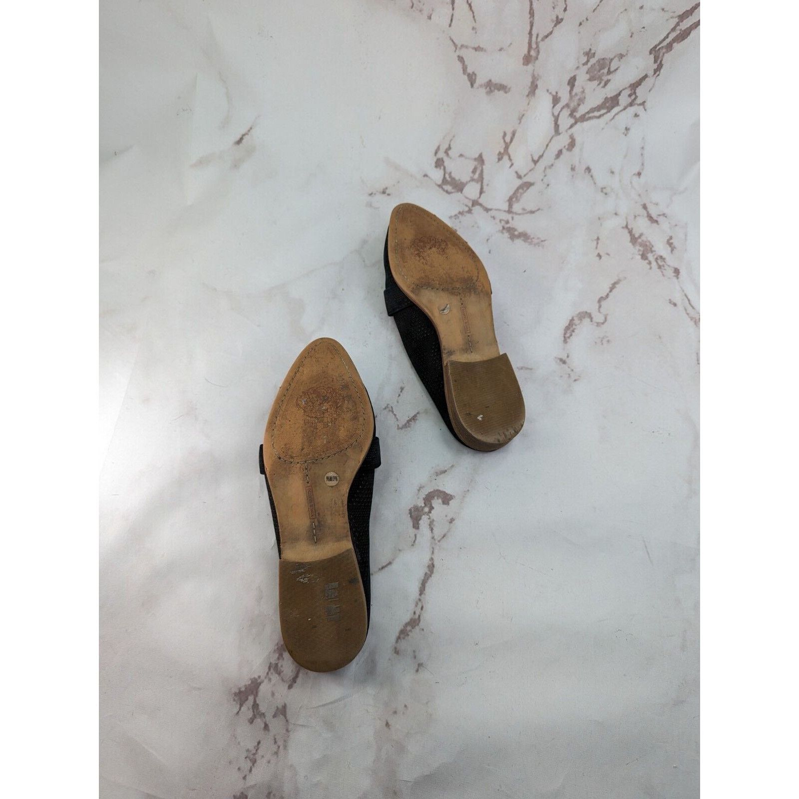 Vince Camuto Vince Camuto Mule 9.5 Women Black Flats Kaylana Suede Size US 9.5 / IT 39.5 - 9 Thumbnail