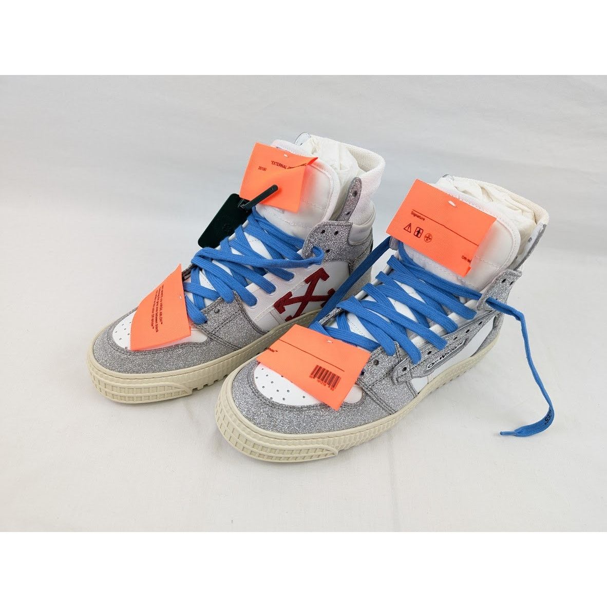 Off-White o1rshd1 3.0 Off Court Special Glitter Hi Top Sneakers Size US 8 / IT 38 - 17 Thumbnail