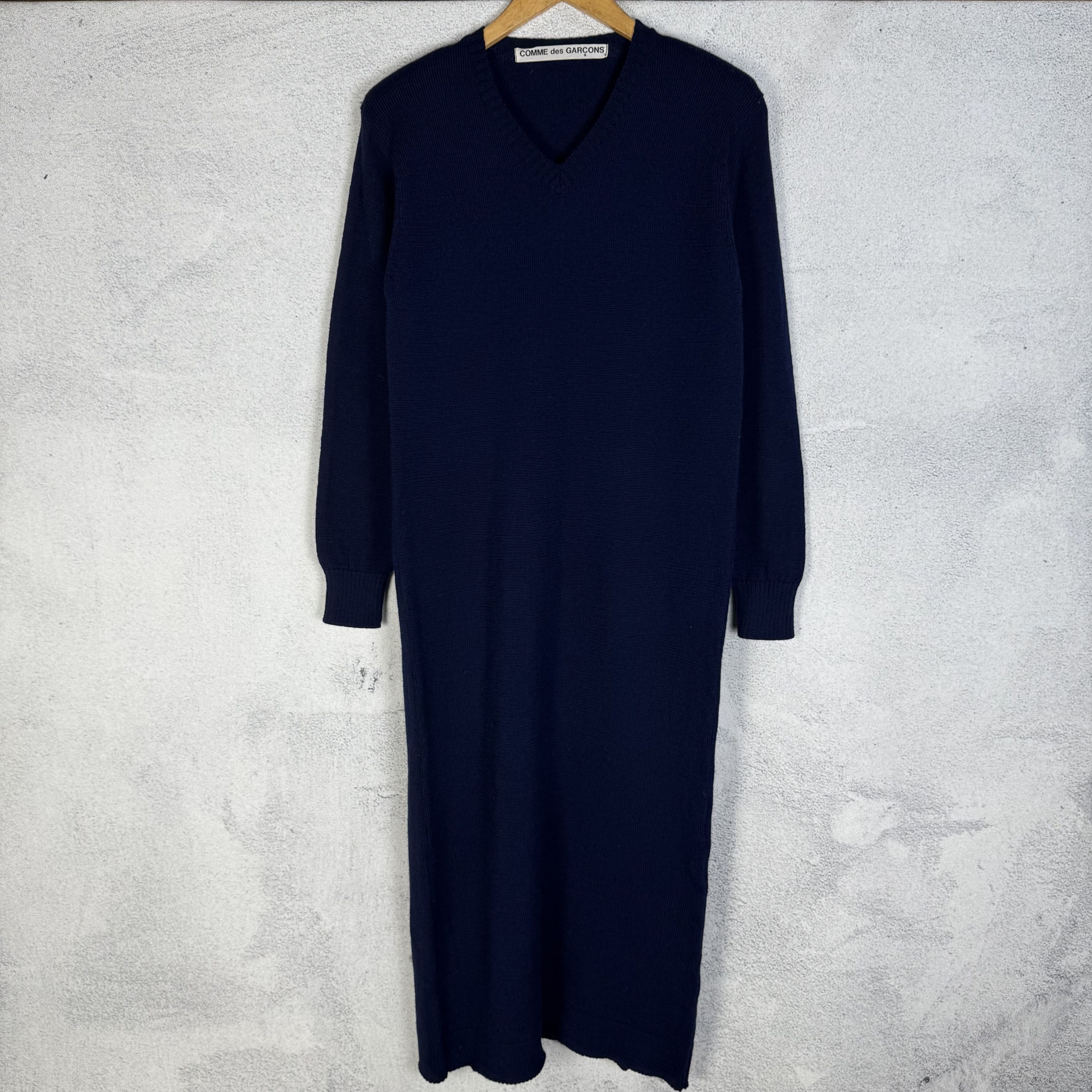 Comme des Garcons Archive 80s Comme Des Garcons Midi Wool Dress Size S / US 4 / IT 40 - 1 Thumbnail