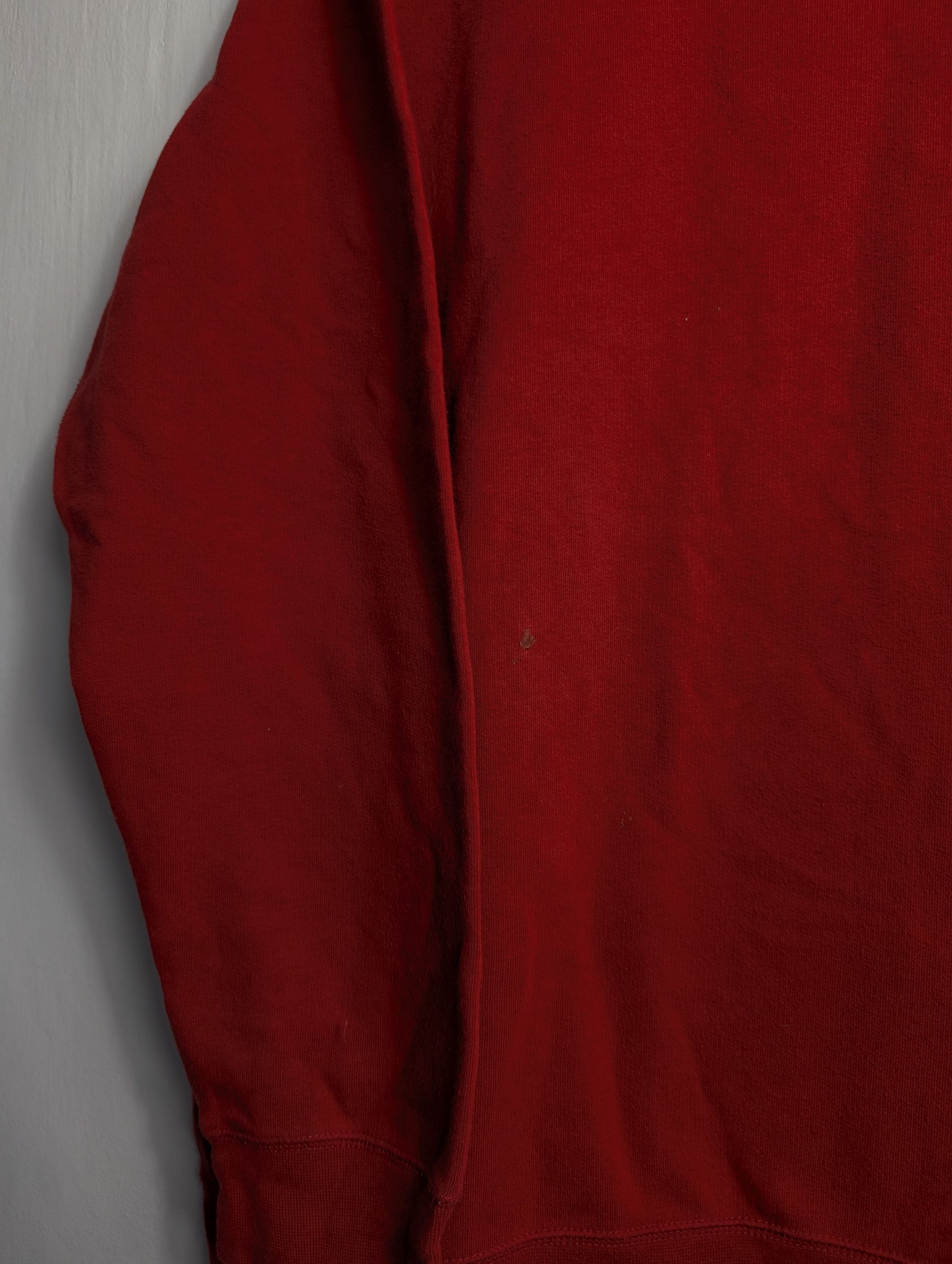 Nike × Vintage Vintage Nike Red Sweatshirt 00s y2k retro Swoosh Size US XL / EU 56 / 4 - 5 Thumbnail