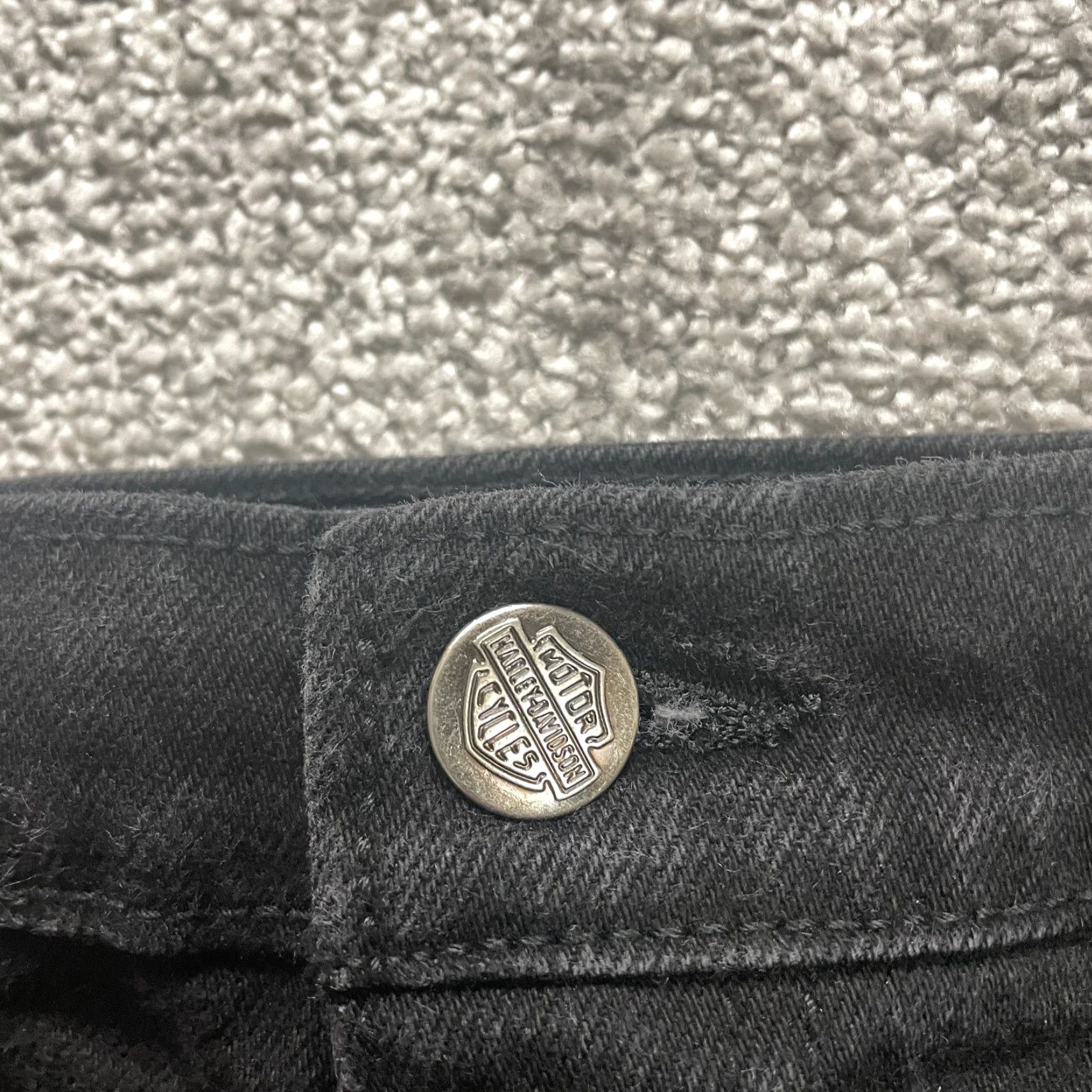 Harley Davidson Harley-Davidson Jeans Denim Straight 4P Women Black 28x28 Vintage? No Size 27" / US 4 / IT 40 - 3 Thumbnail