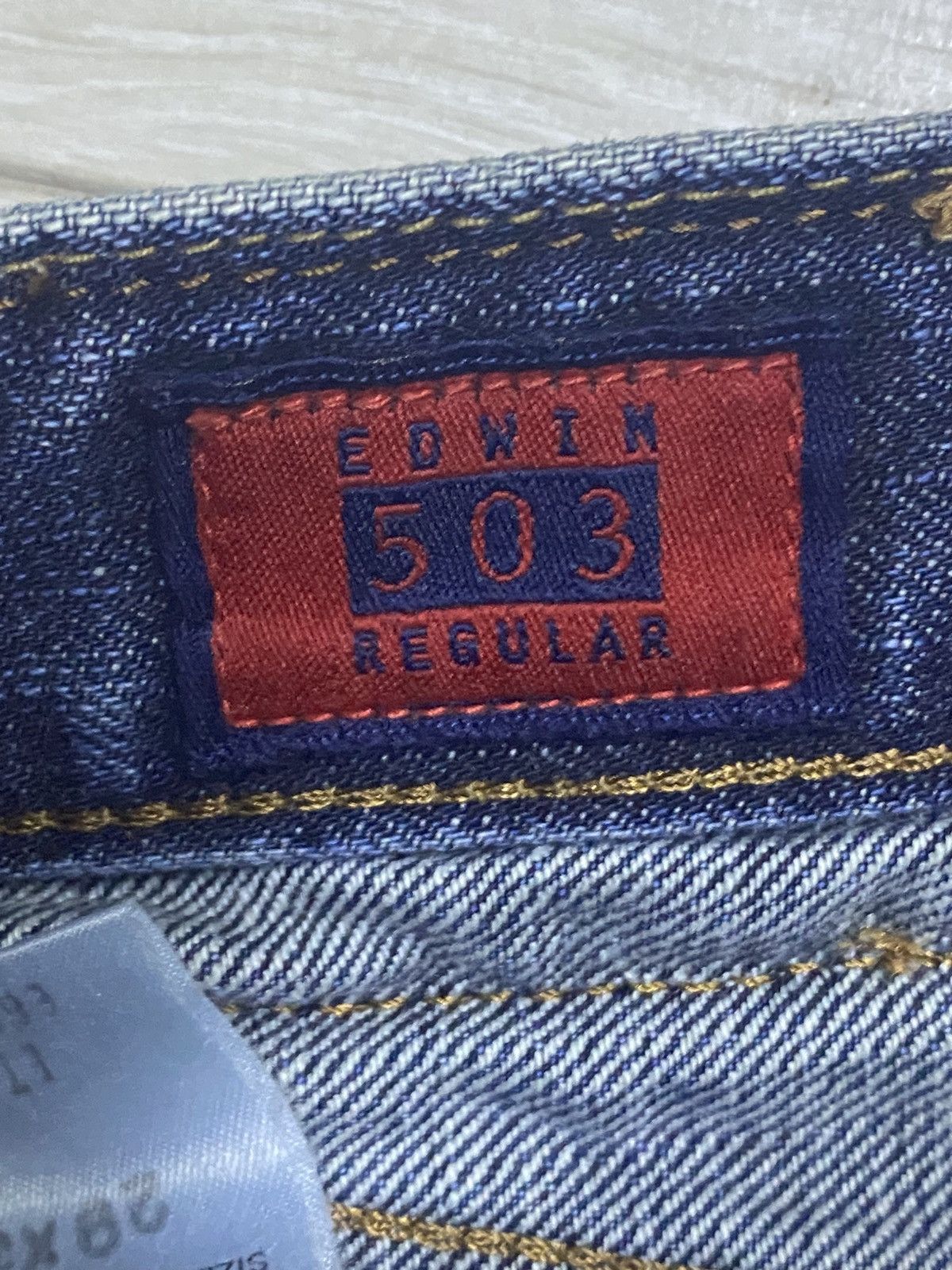 Edwin Vintage Edwin 503 Faded Wash Distressed Loose Jeans Size US 30 / EU 46 - 14 Thumbnail