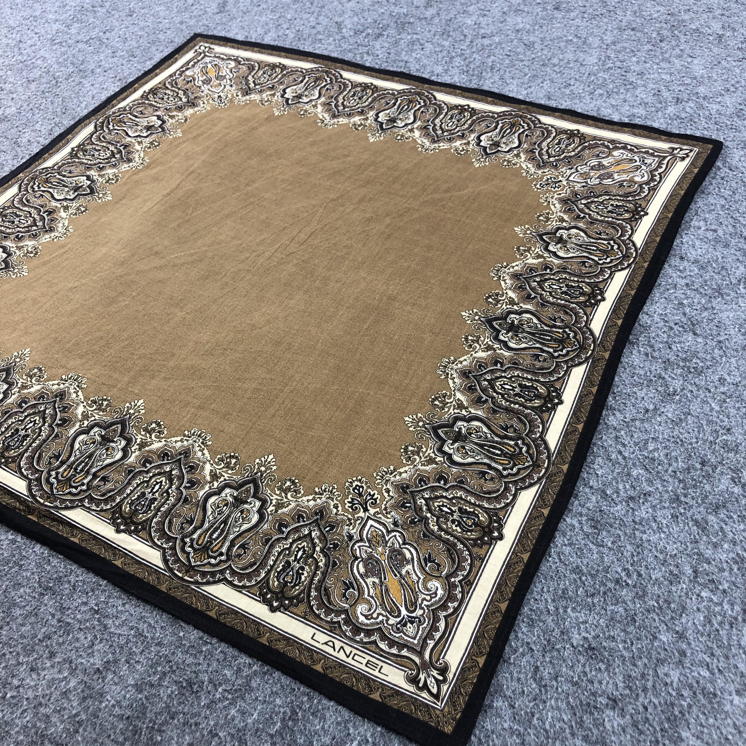 Lancel Lancel Paisley Handkerchief Neckerchief Bandana H1313 Size ONE SIZE - 4 Thumbnail