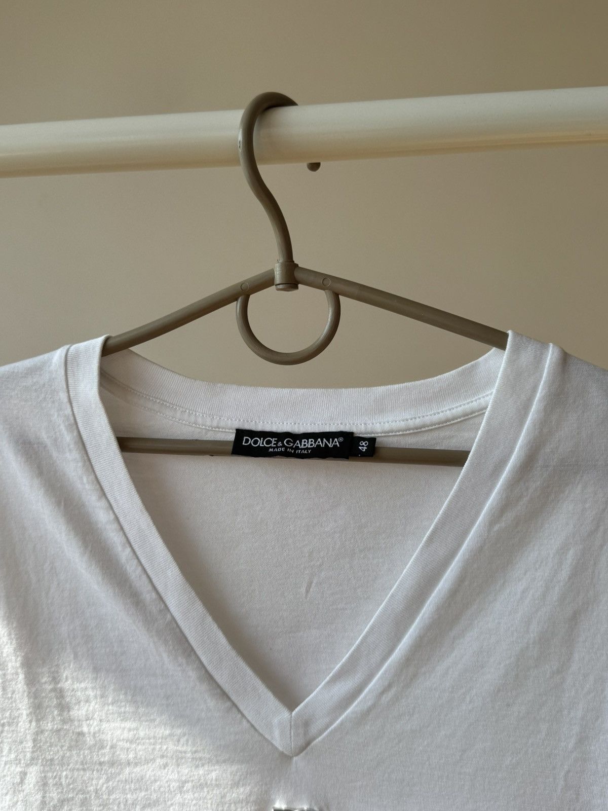 Dolce & Gabbana Dolce & Gabbana White Cropped Tie-Front Top Size XL / US 12-14 / IT 48-50 - 9 Thumbnail