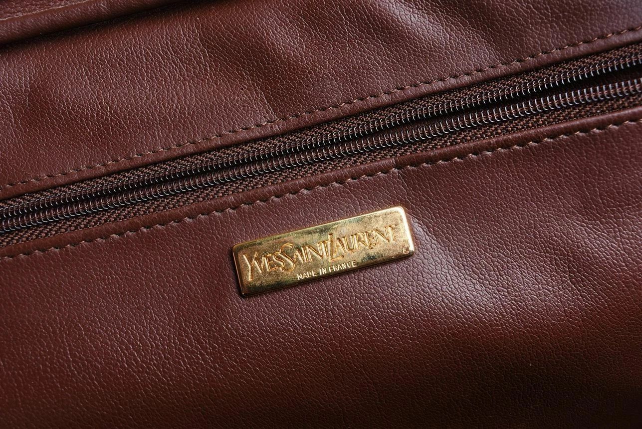 Yves Saint Laurent Women's Yves Saint Laurent Vintage Leather Handbag Brown Size ONE SIZE - 6 Thumbnail
