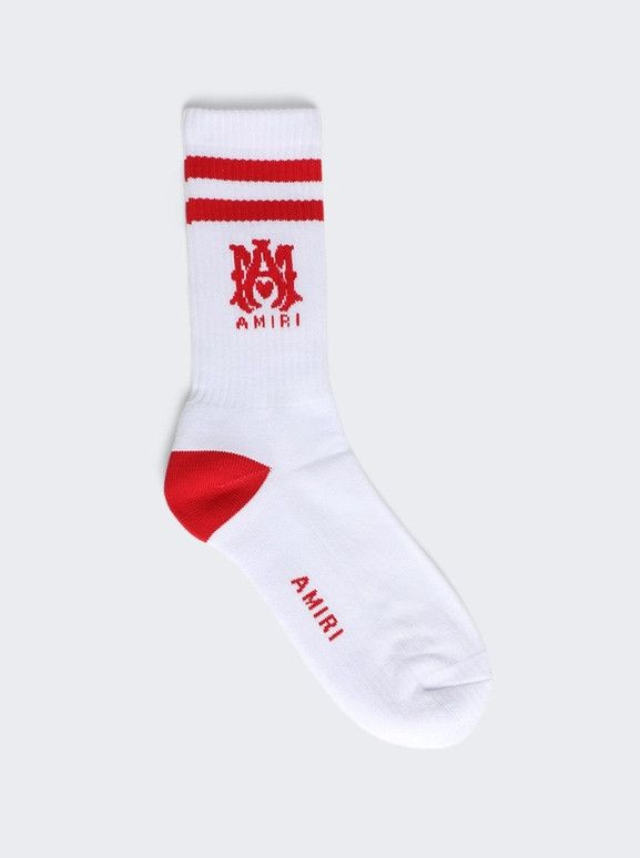 Amiri o1mle0426 Size : 43/44 / MA Tube Socks in White/Red Size ONE SIZE - 1 Preview