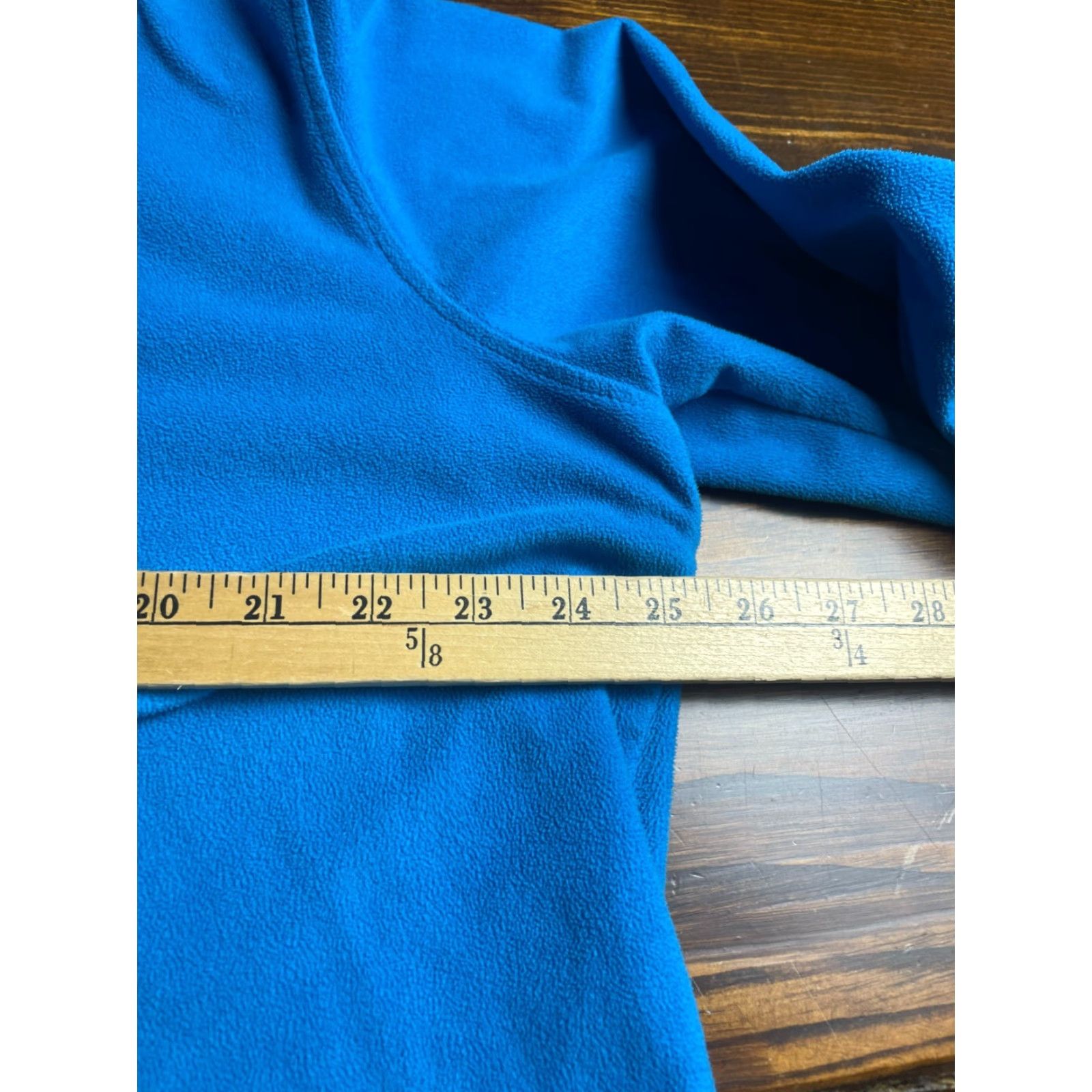 Vintage Studio Works Sweater Women's XL Blue Fleece Pullover V-Neck Casual Knit Size XL / US 12-14 / IT 48-50 - 4 Thumbnail