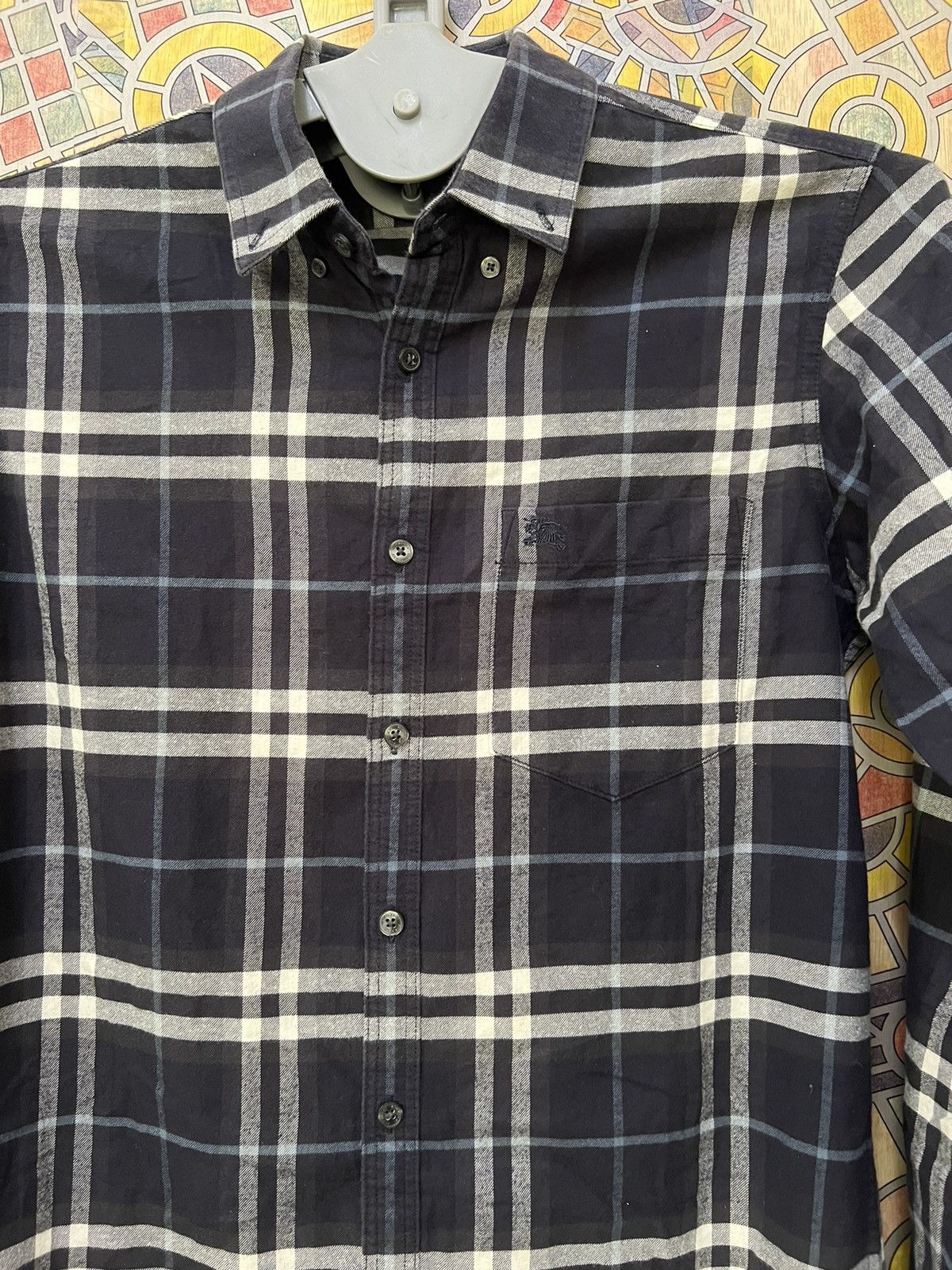 Burberry Burberry Somerton Nova Check Long Sleeve Shirt Men's Small Size US S / EU 44-46 / 1 - 10 Thumbnail
