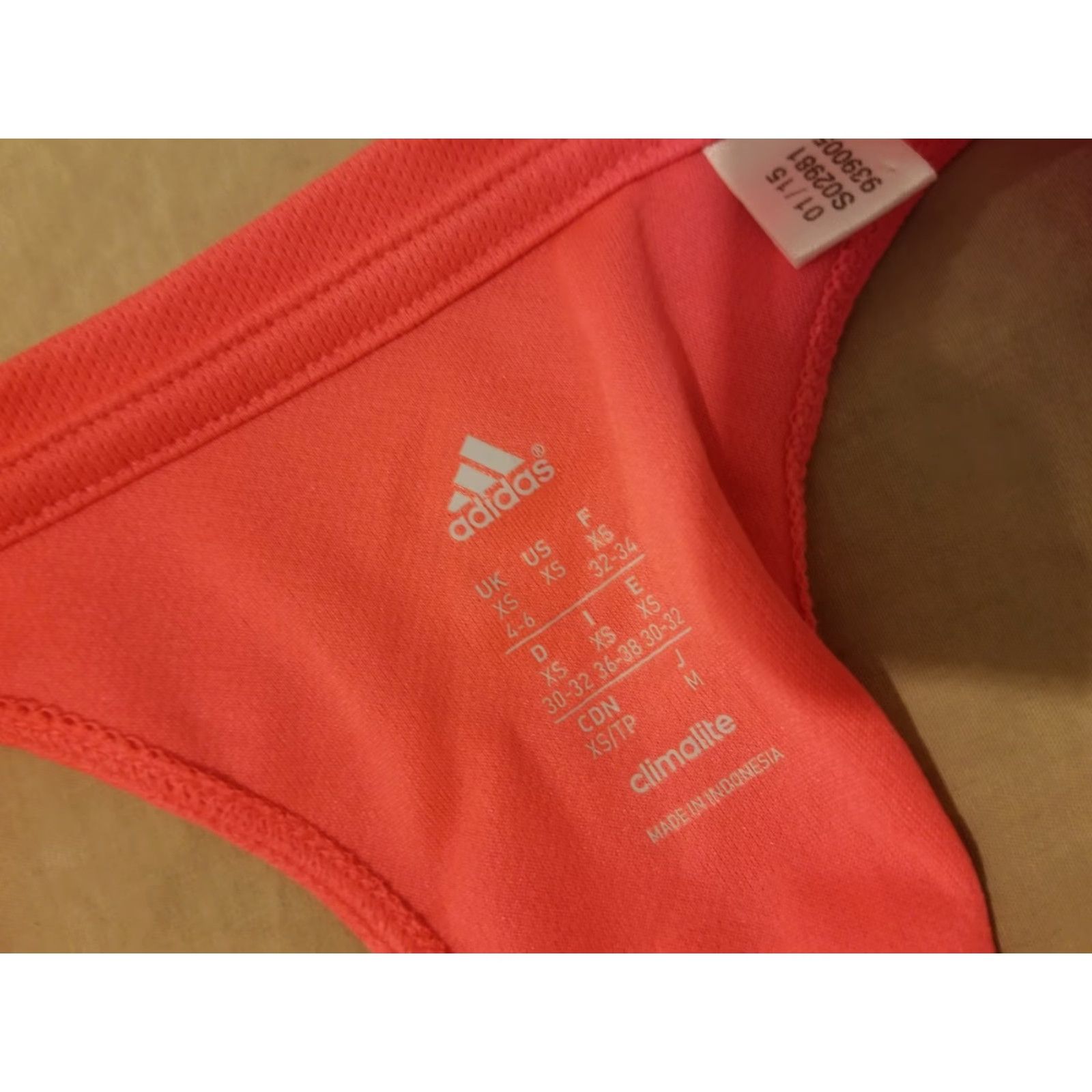 Adidas Womens adidas Tank Shirt XS Athletic Gym Workout Orange Tank Top Athletic Women XS Adidas Shirts Size XS / US 0-2 / IT 36-38 - 3 Thumbnail