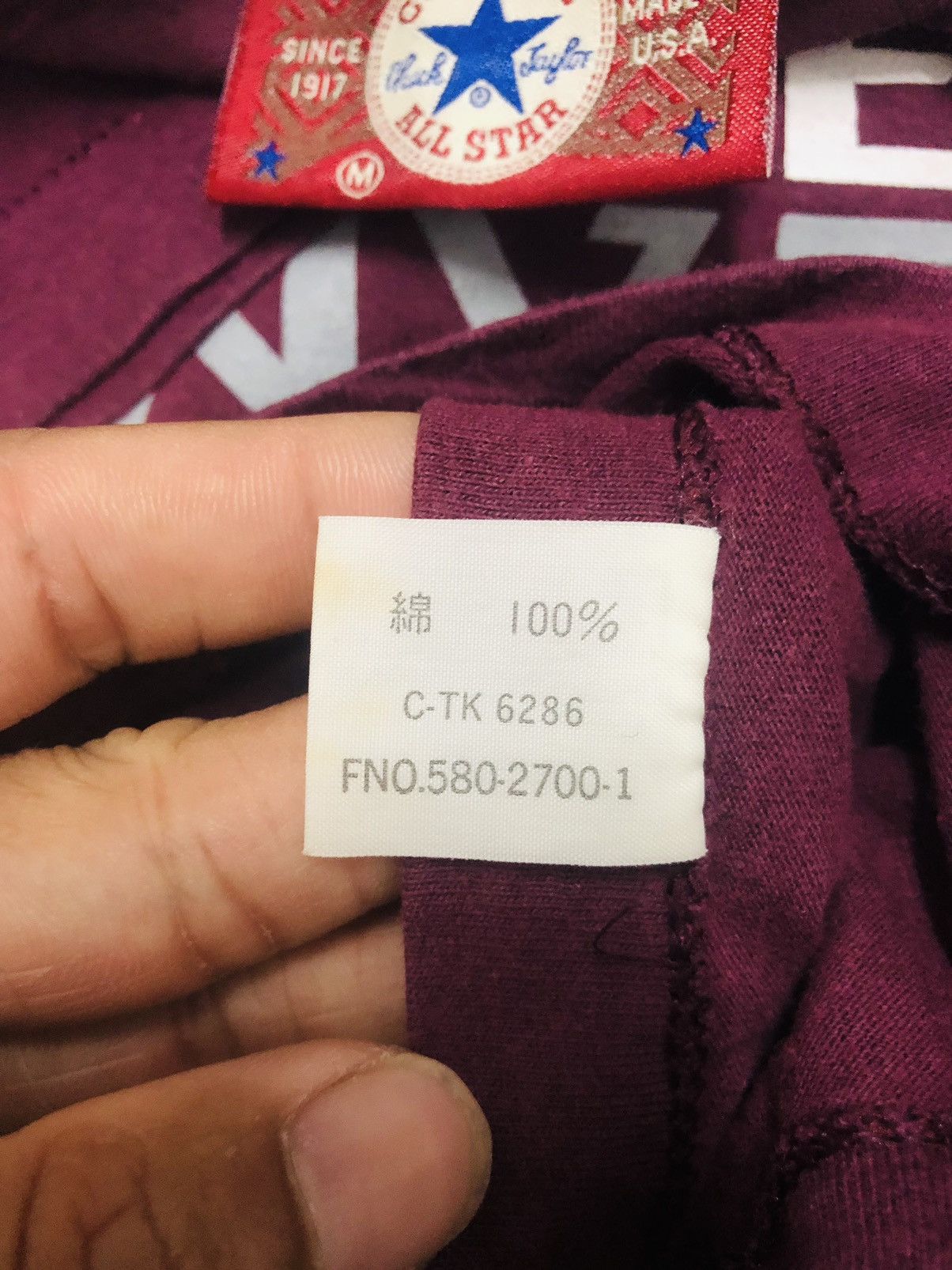 Converse × Vintage Vintage converse t-shirt Size US M / EU 48-50 / 2 - 8 Thumbnail