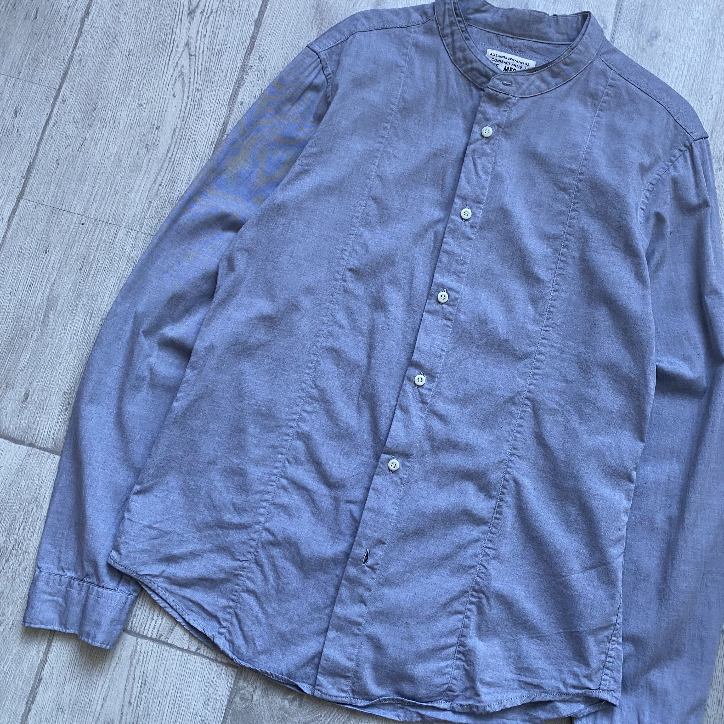 Allsaints ❗️ RARE AllSaints Redondo Luxury Long Sleeve ButtonUp Shirt Size US M / EU 48-50 / 2 - 9 Thumbnail