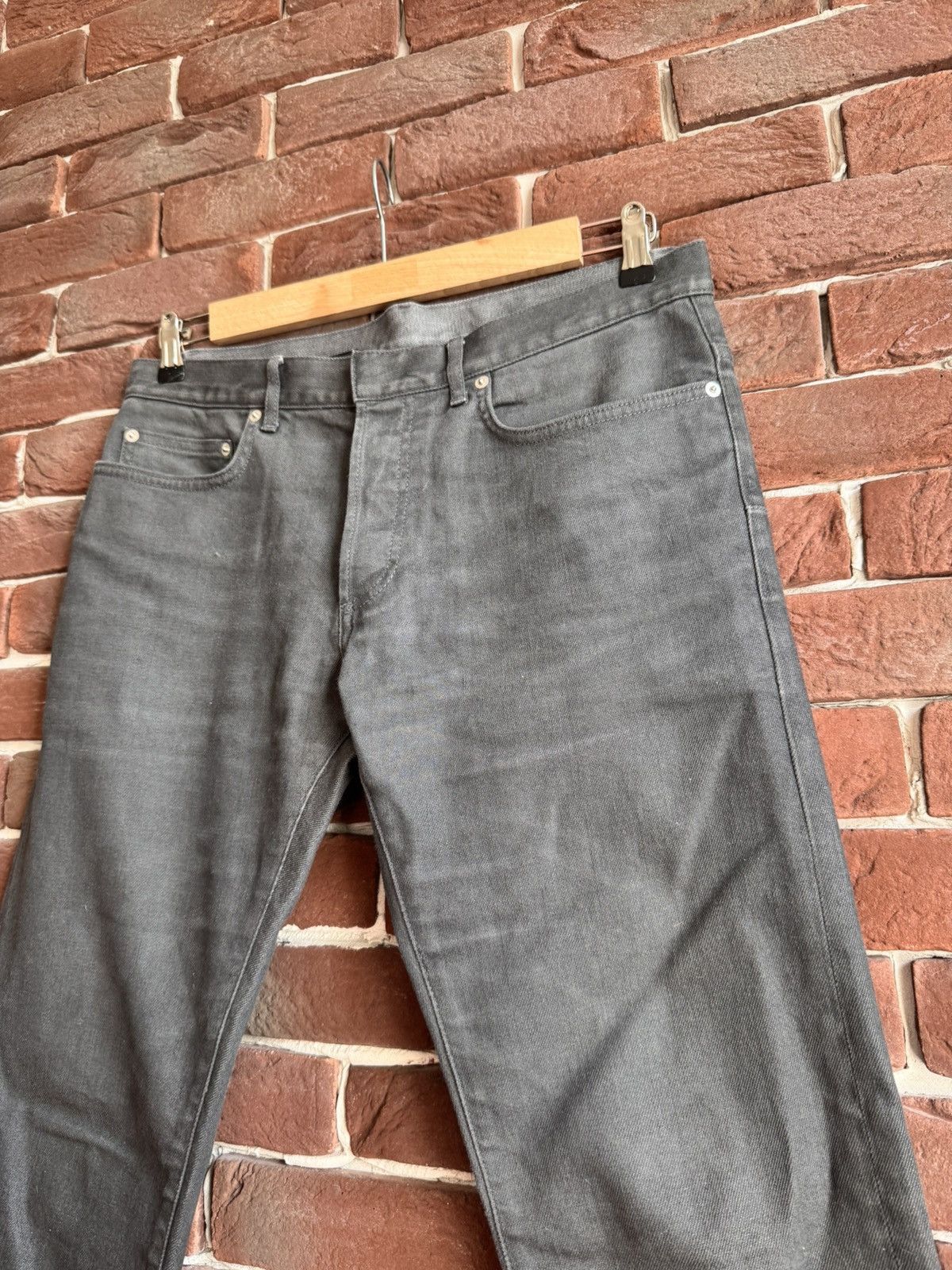 Dior Dior Homme FW14 by Kris Van Assche Gray Washed Denim Jeans Size US 32 / EU 48 - 3 Thumbnail