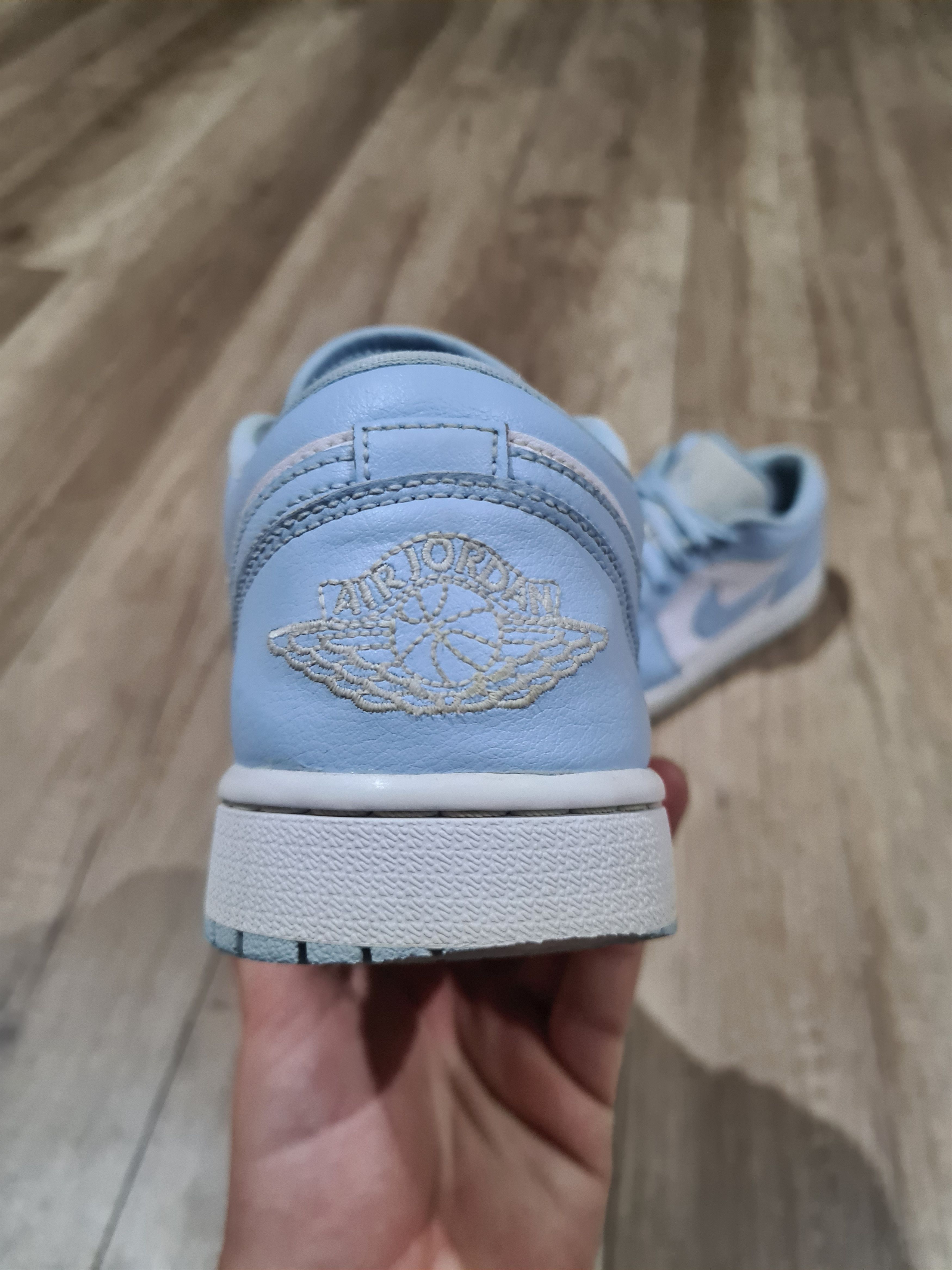 Jordan Brand × Nike Nike air Jordan 1 Low Aluminum Ice Blue Size US 8.5 / IT 38.5 - 3 Thumbnail