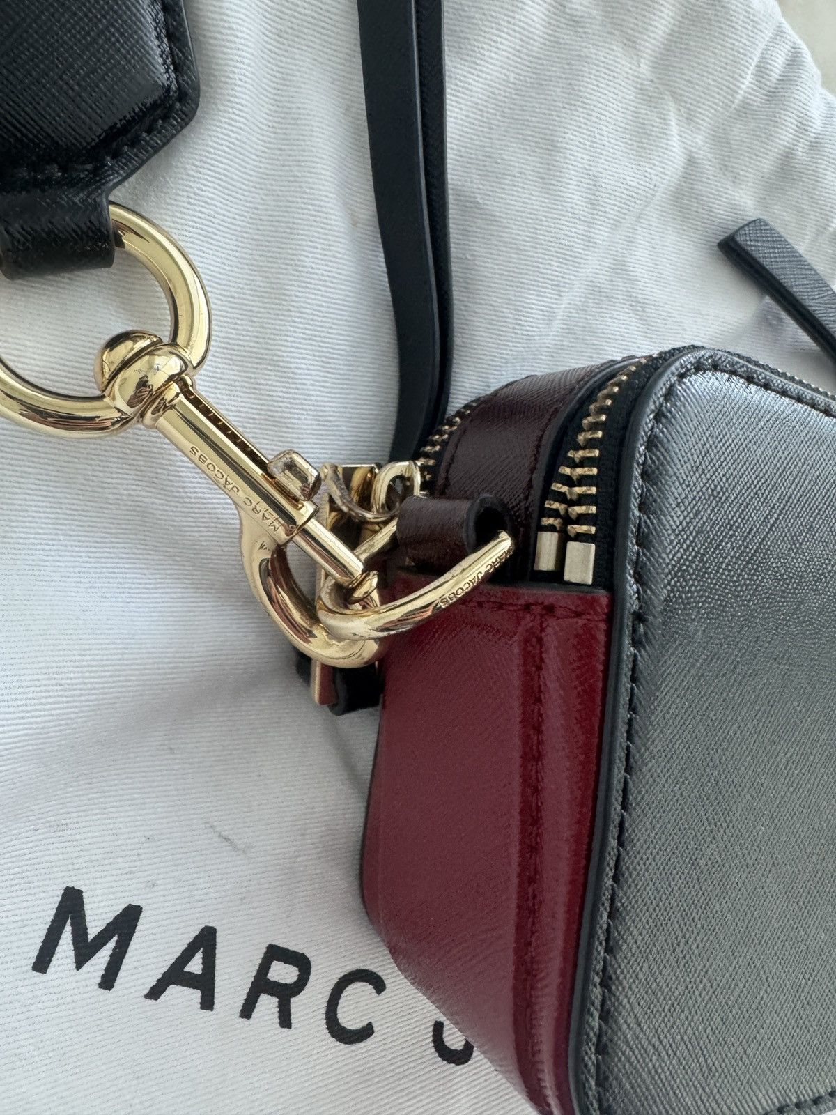 Marc Jacobs Marc Jacob Snapshot Bag burgundy and black Size ONE SIZE - 5 Thumbnail