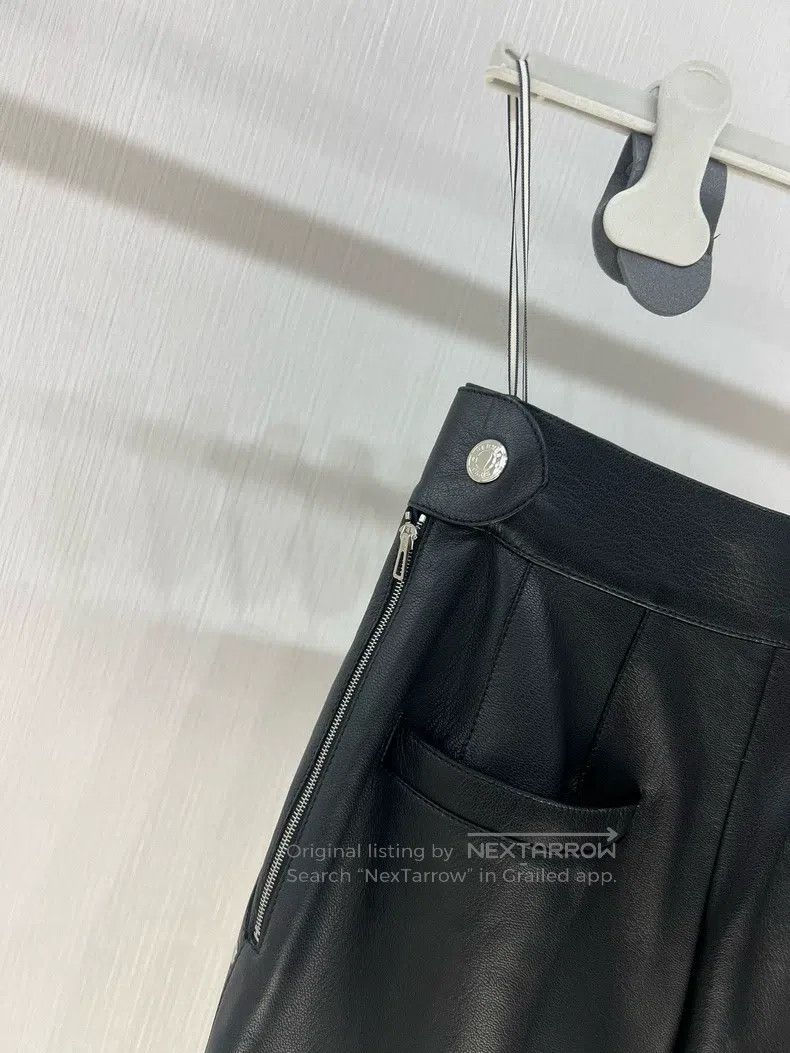 Hermes Hermes Full Leather Black Shorts Size 24" / US 00 / IT 34 - 4 Thumbnail