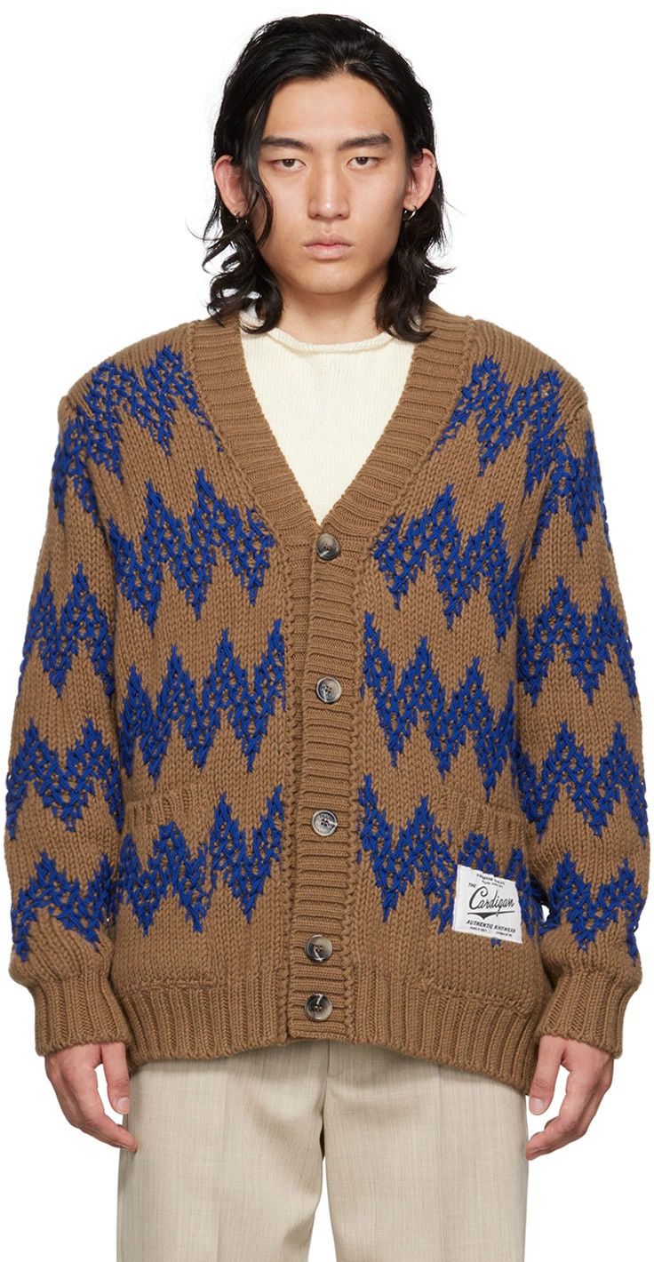 Missoni o1y0225 Cardigan in Brown/Blue Size US M / EU 48-50 / 2 - 1 Thumbnail