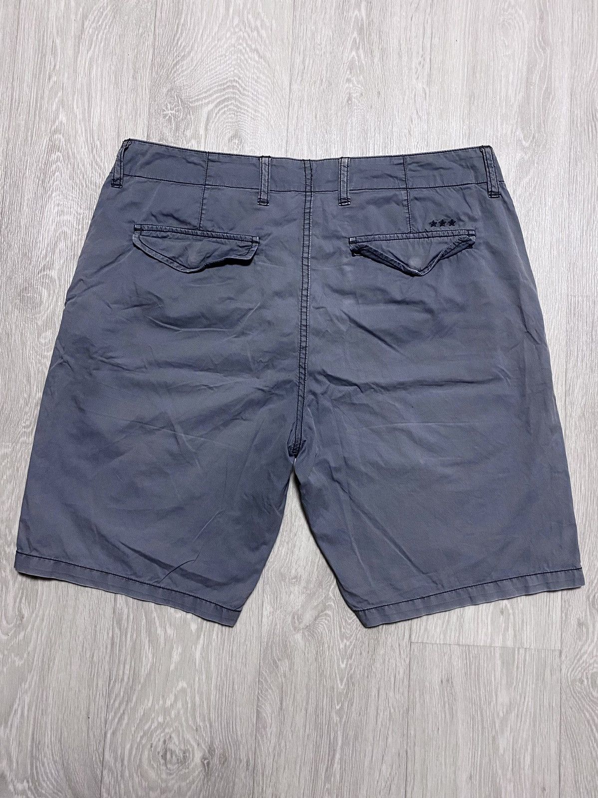 John Varvatos John Varvatos Cotton Chino Shorts Washed Gray Casual Size US 32 / EU 48 - 3 Thumbnail