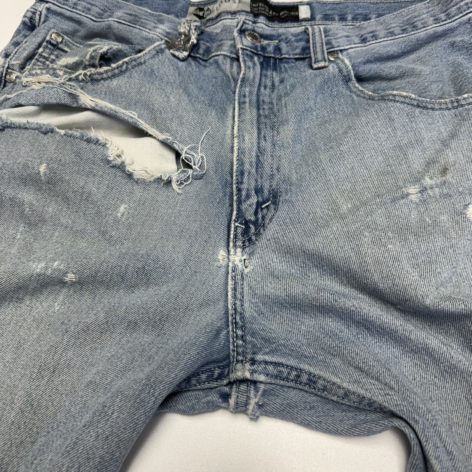 Levi's Vintage Levi Silvertab Loose Jeans Mens 34x30 Y2K Skate Grun Size US 34 / EU 50 - 6 Thumbnail