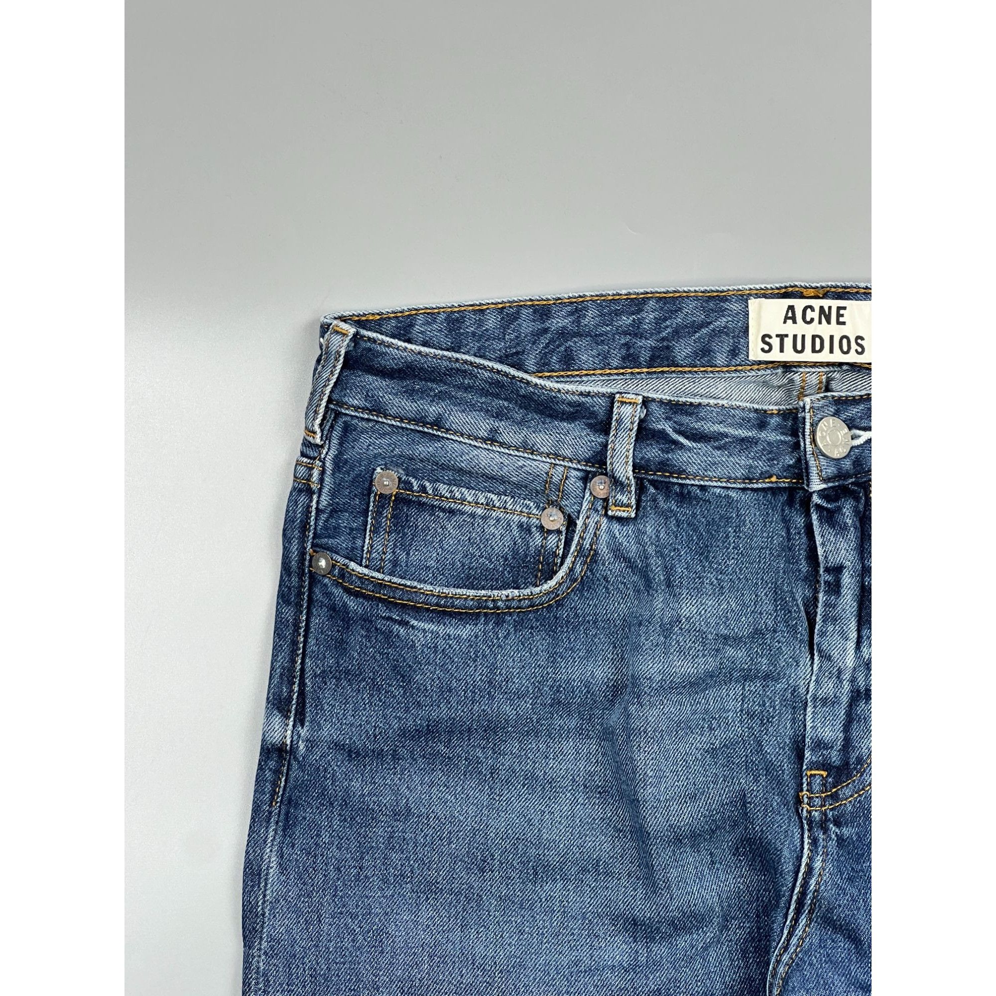 Acne Studios Acne Studios Pop Vintage Blue Denim Jeans Pants (Y0946) Size US 36 / EU 52 - 3 Thumbnail
