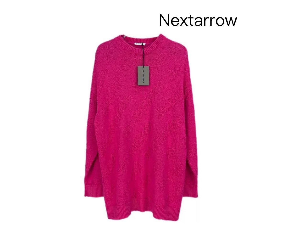 Balenciaga Balenciaga pink 3D knit jacquard full print pattern sweater Size US M / EU 48-50 / 2 - 1 Thumbnail