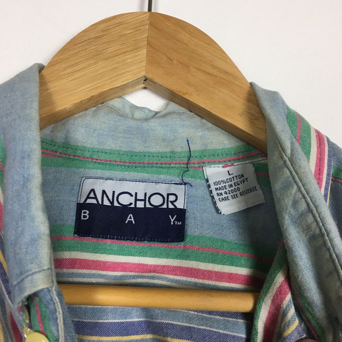 Vintage Vintage Anchor Bay Button Ups Shirt Size US L / EU 52-54 / 3 - 8 Thumbnail