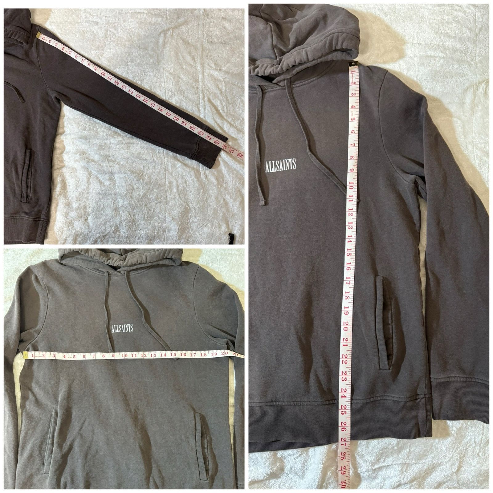 Allsaints All Saints Brown Washed Pullover Sweatshirt Hoodie Men’s M Size US M / EU 48-50 / 2 - 8 Thumbnail