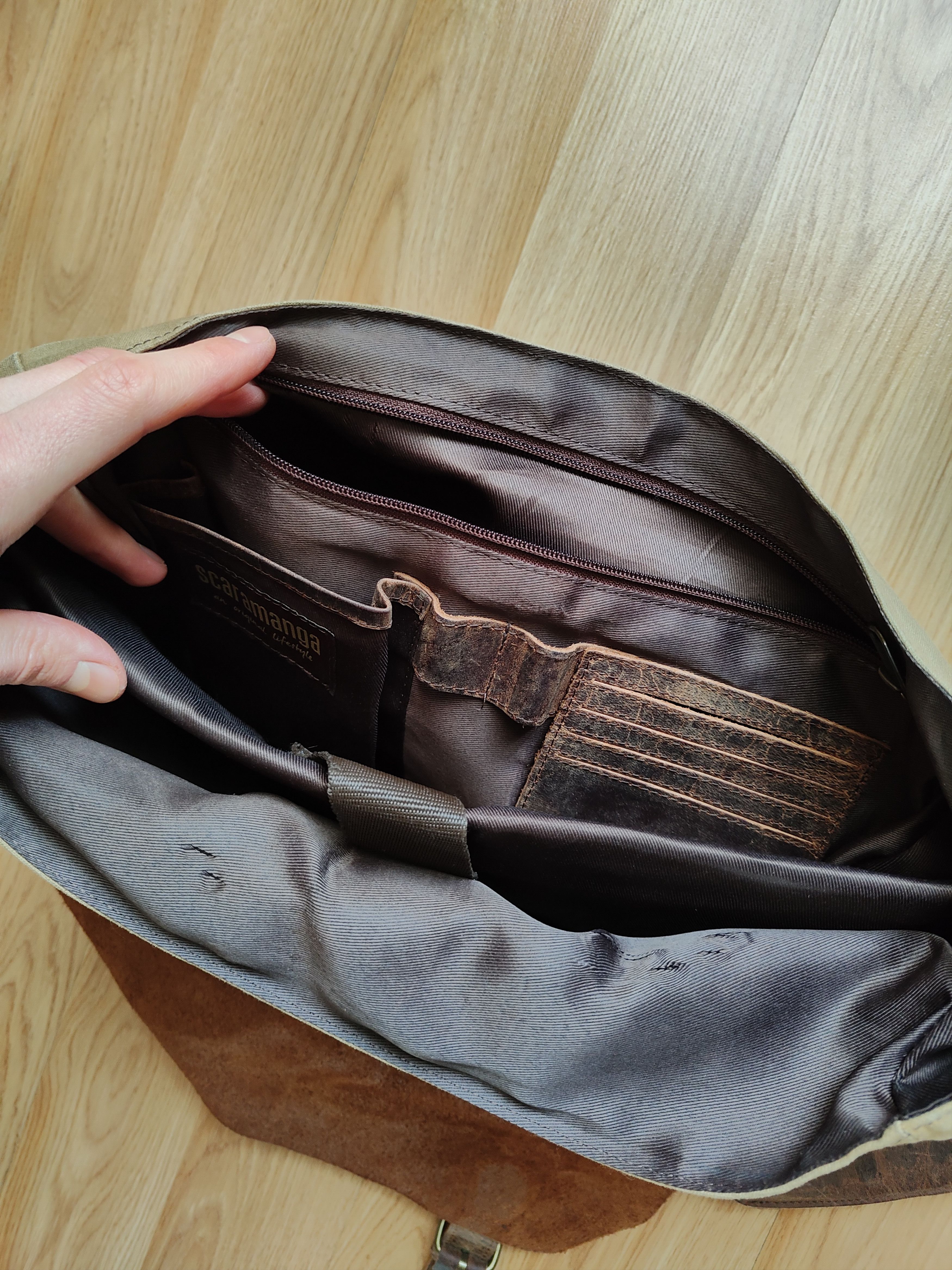 Handmade Scaramanga Leather Bag Briefcase Bag Shoulder Bag Organizer Size ONE SIZE - 14 Thumbnail