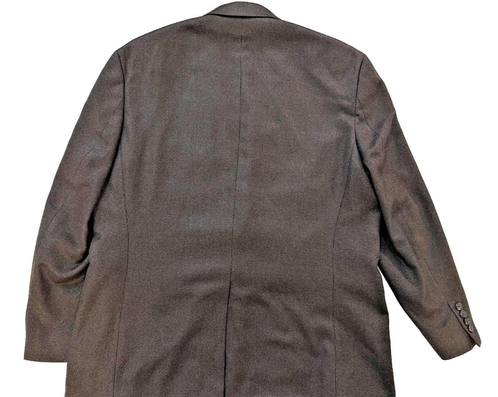 Chaps Ralph Lauren Blazer Mens 46R Gray Sport Coat Quiet Money Size 46R - 4 Thumbnail