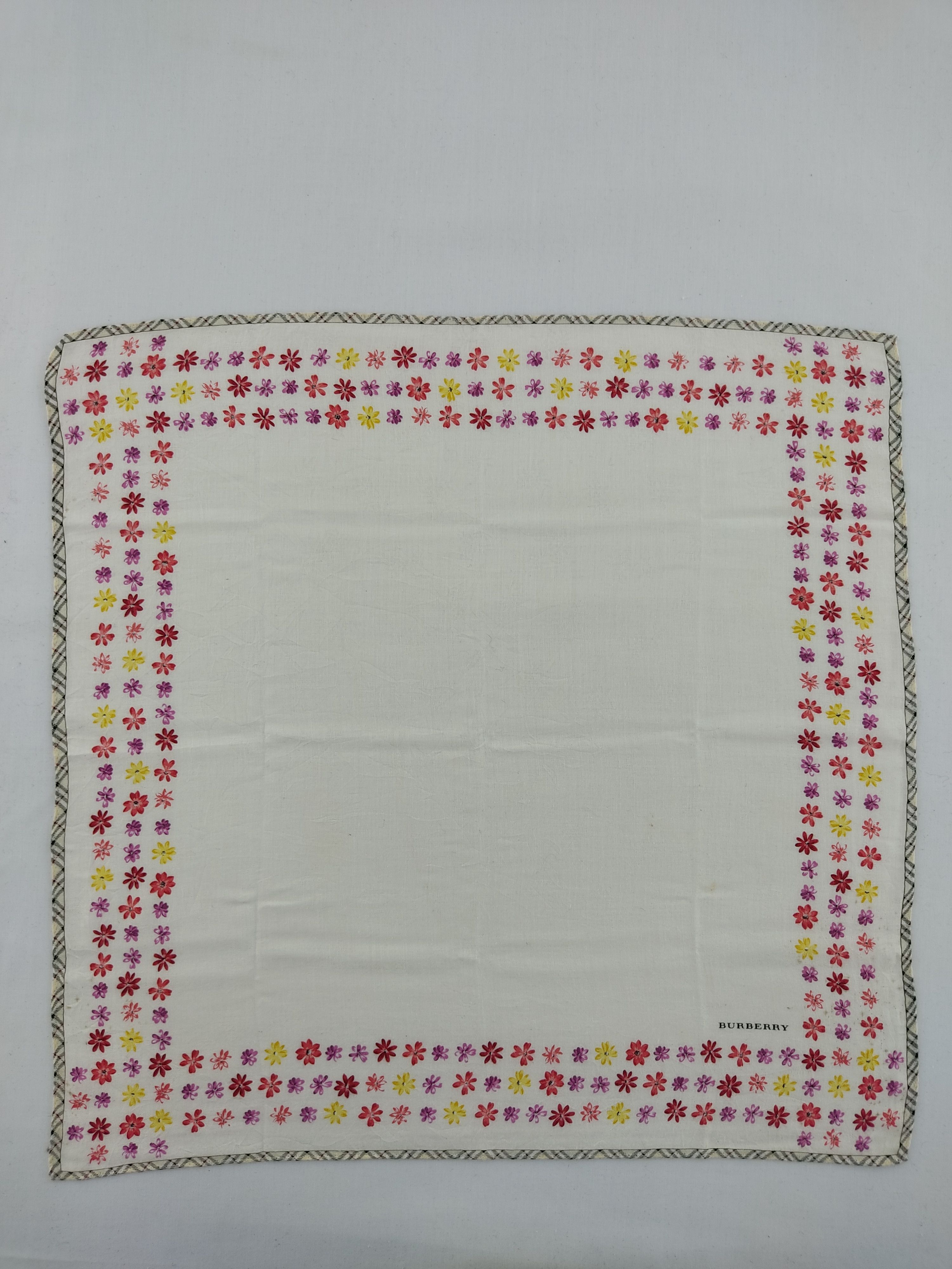 Burberry × Vintage Burberry Handkerchief / Neckwear / Bandana Size ONE SIZE - 3 Thumbnail