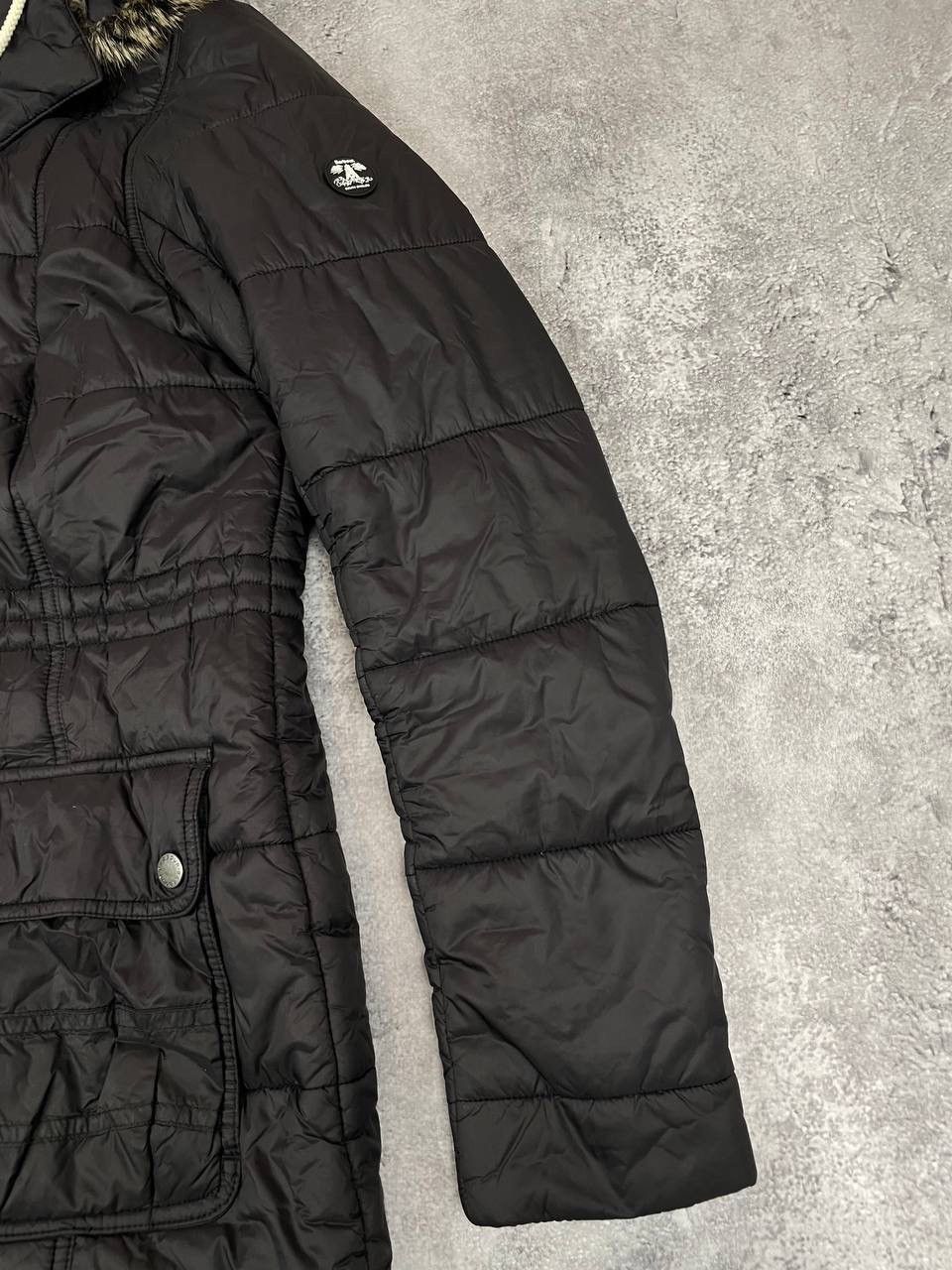Barbour Barbour Women Quilted Long Parka Coat Black Fur Hood Beacon Size M / US 6-8 / IT 42-44 - 4 Thumbnail