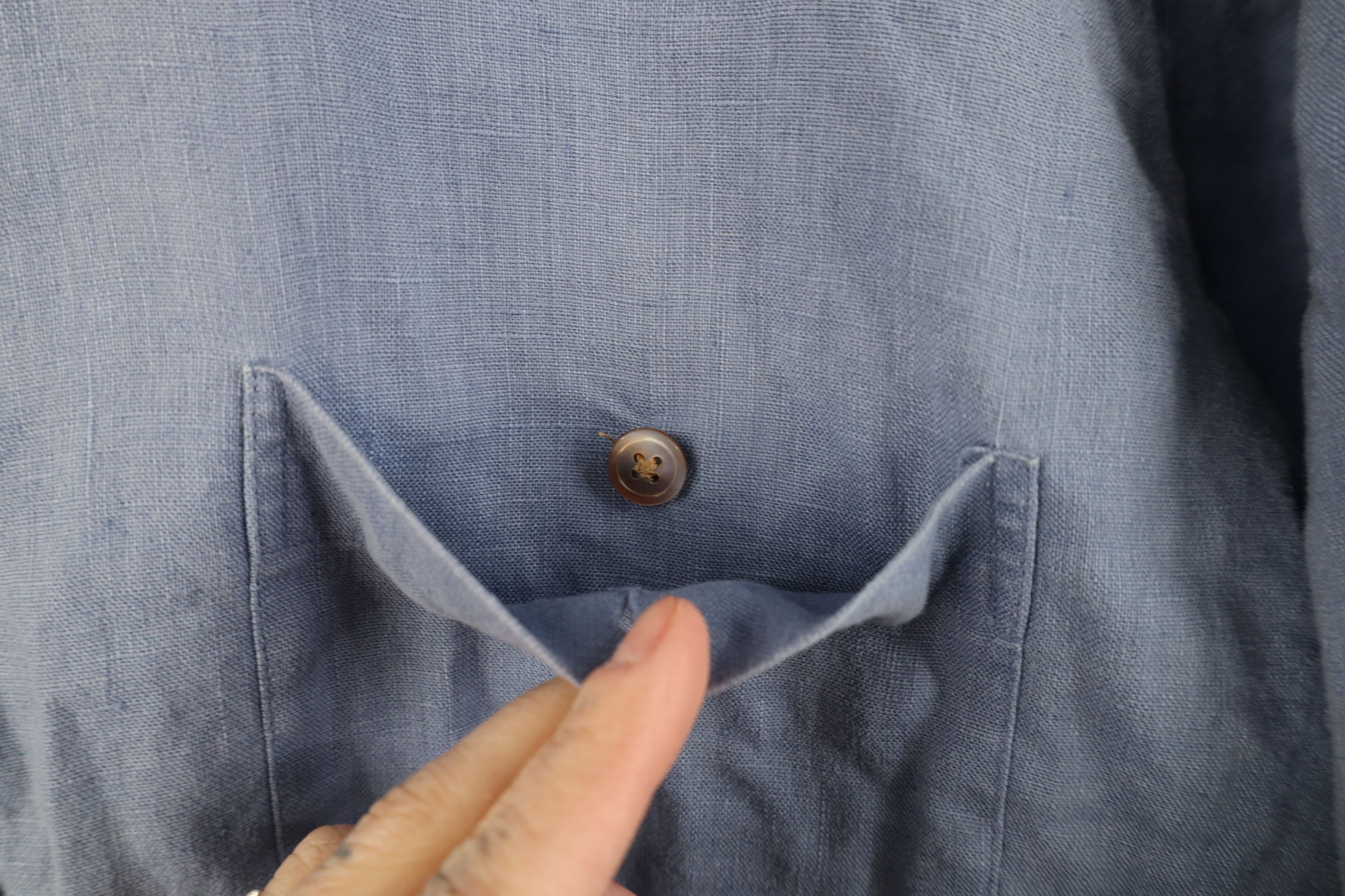 Paul Fredrick Paul Fredrick Linen Short Sleeve Collared Button Down Shirt Size US L / EU 52-54 / 3 - 5 Thumbnail