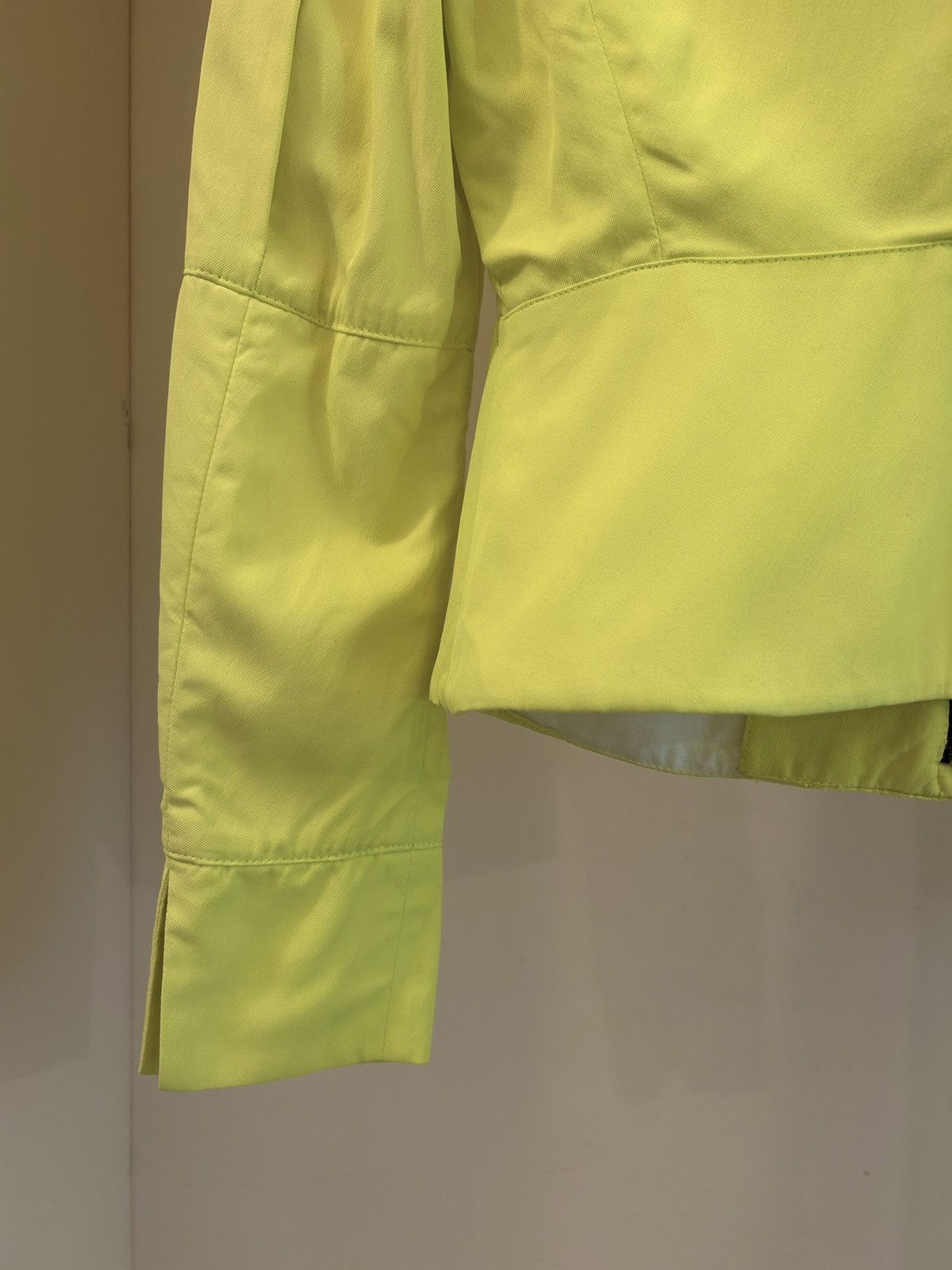 Dirk Bikkembergs S/S 1997 neon yellow open vent slits short jacket Size M / US 6-8 / IT 42-44 - 6 Thumbnail