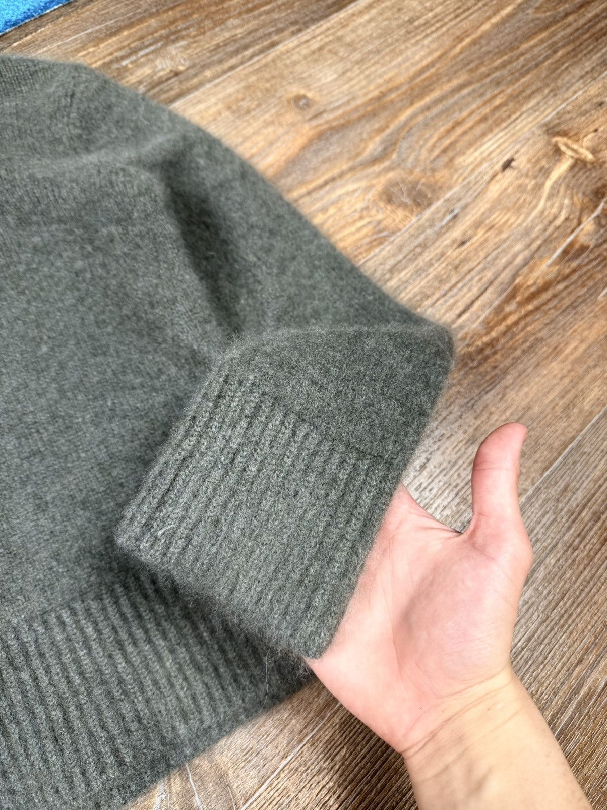 Lisa Yang Lisa Yang Cashmere Knitted Hooded Green Sweater Size M / US 6-8 / IT 42-44 - 10 Thumbnail