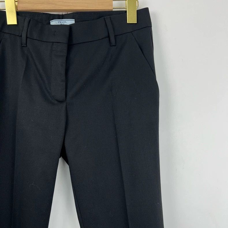 Prada Prada Black straight slim suit pants 2505-Nextarrow Size US 38 / EU 54 - 4 Thumbnail