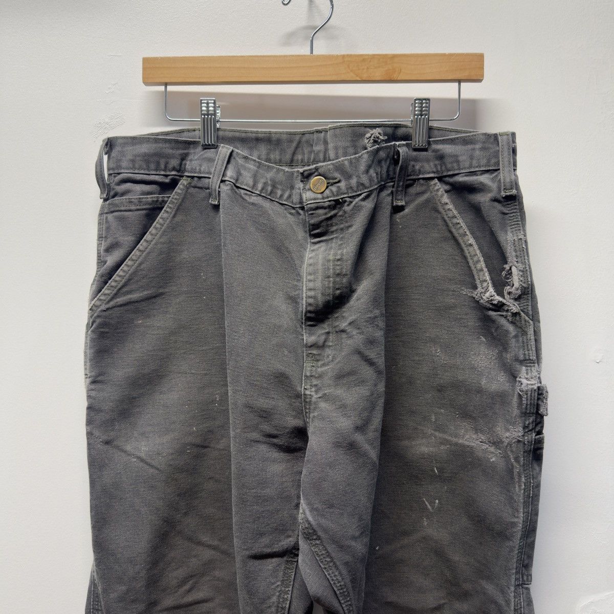 Carhartt Carhartt Thrashed Faded Distressed Pants ERD Grunge Chrome Size US 38 / EU 54 - 3 Thumbnail