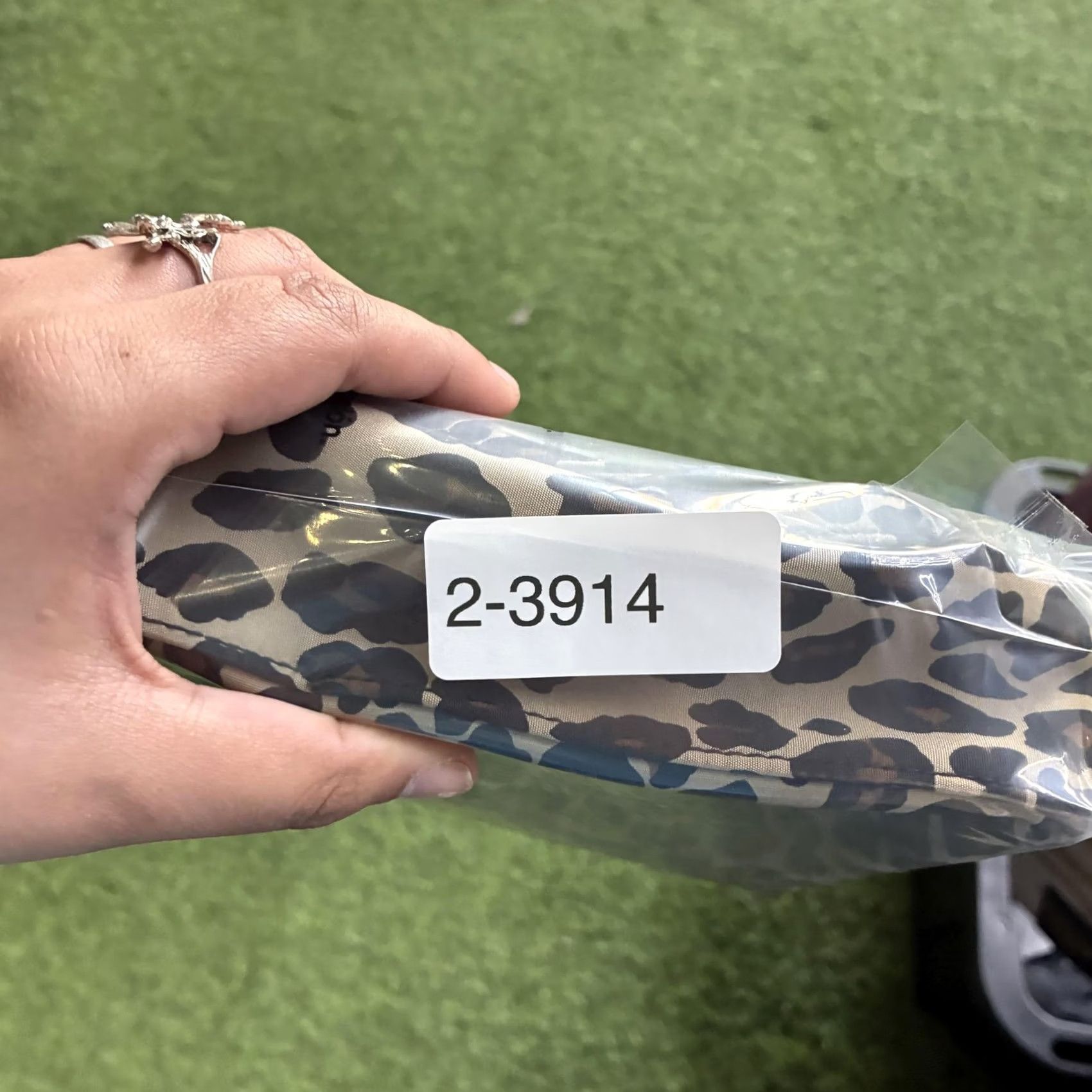 Nine West Nine West Crossbody Womens Small Beige Leopard Polyester Magnetic Closure Bag Size ONE SIZE - 8 Thumbnail
