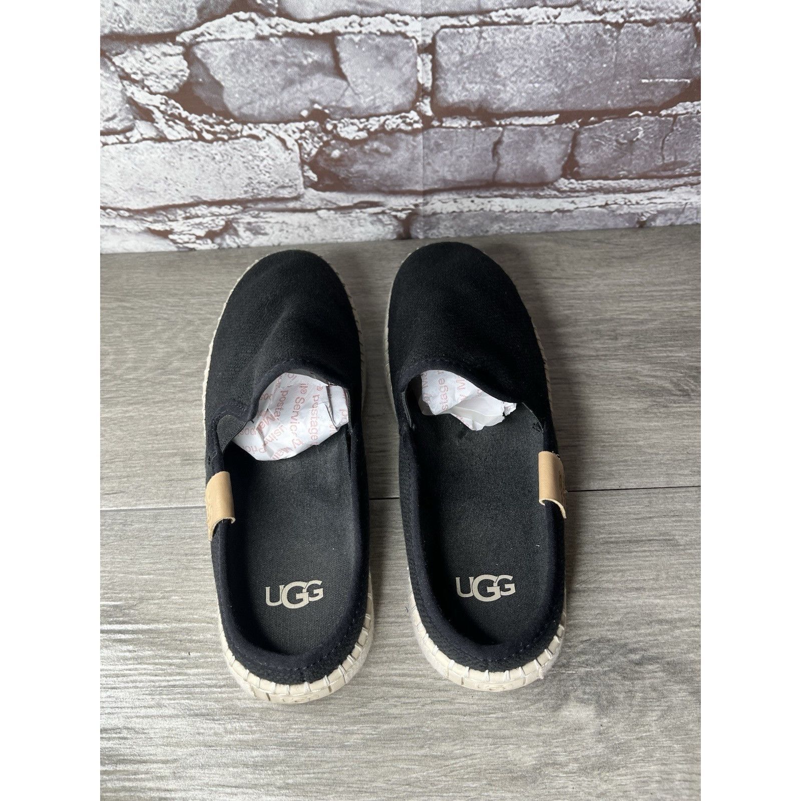 Ugg Ugg Black Delu Sneakers Canvas Slip On Mules Shoes Women’s S Size US 6 / IT 36 - 6 Thumbnail