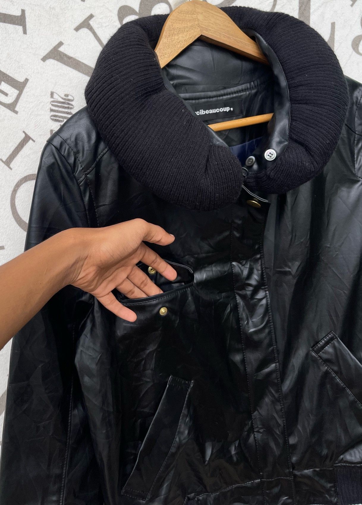 mercibeaucoup Mercibeaucoup by Issey Miyake Pu Leather Bomber Jacket Size M / US 6-8 / IT 42-44 - 12 Thumbnail