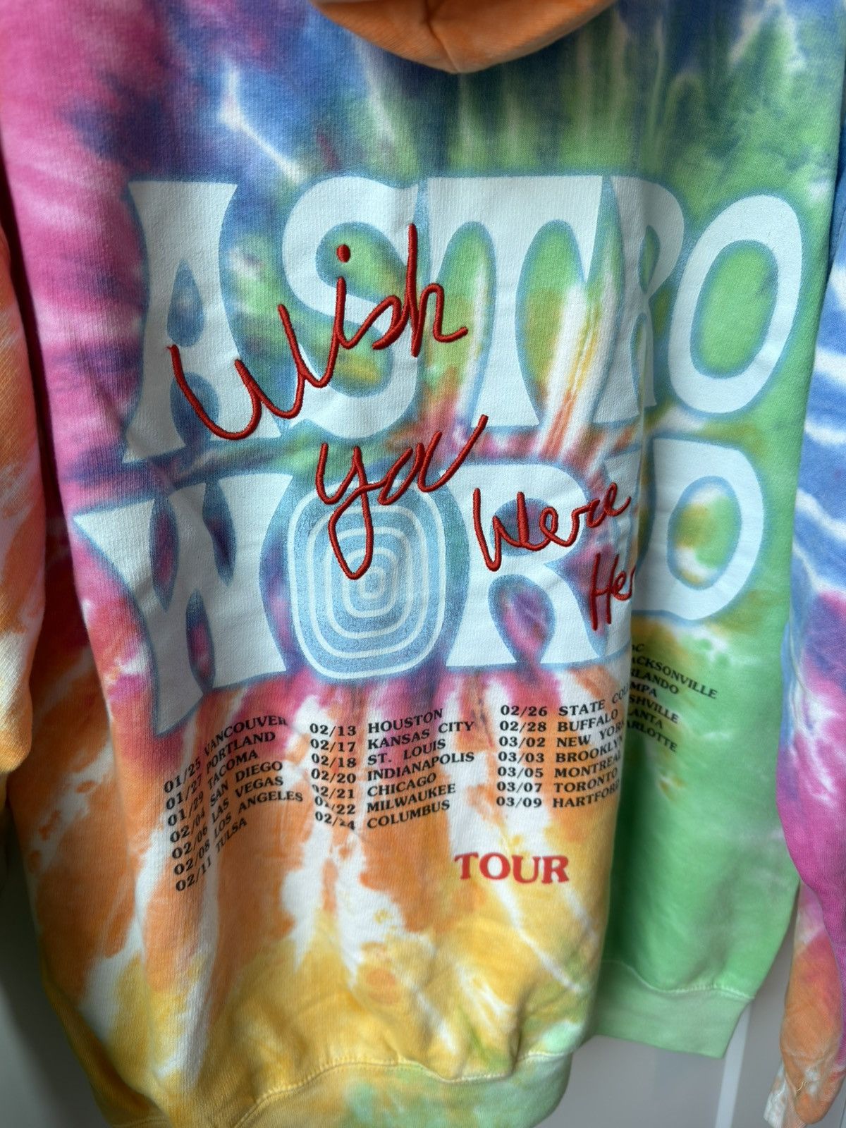 Travis Scott Travis Scott ASTROWORLD Tour Leg 2 Tie-Dye Bear Hoodie Size US XL / EU 56 / 4 - 4 Thumbnail