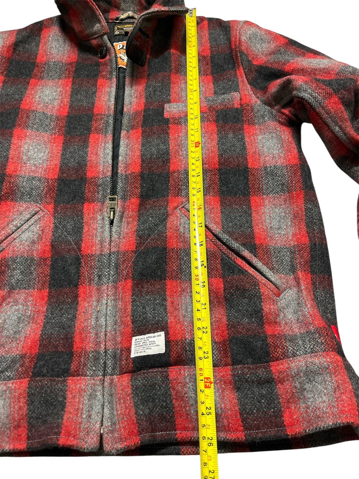 Wtaps WTAPS 09AW Melton Wool Grease Red Jacket Size US M / EU 48-50 / 2 - 3 Thumbnail
