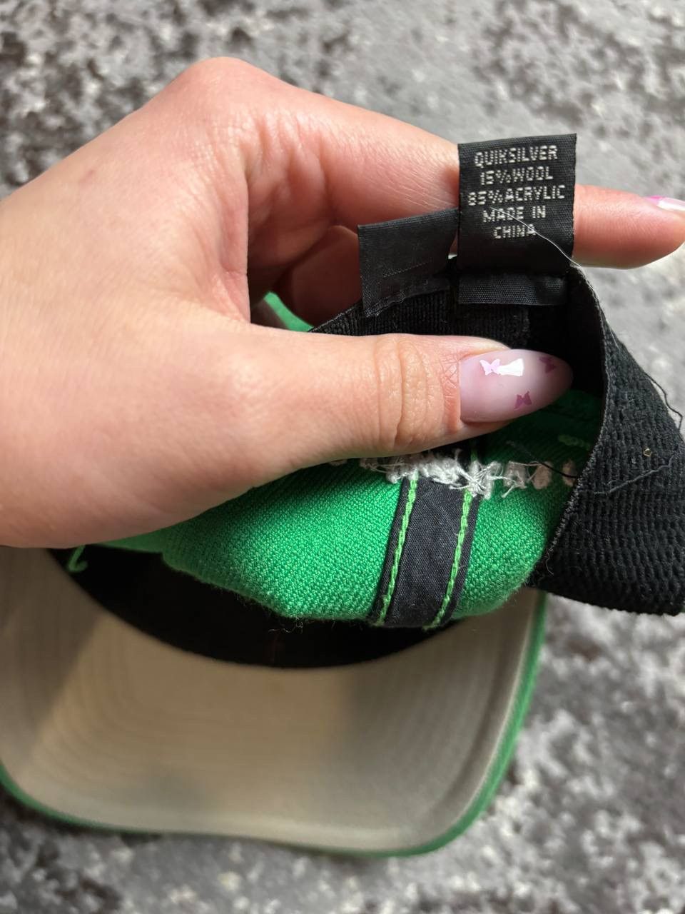 Quiksilver × Vintage Vintage Y2K Quiksilver Surf Style Skate Embroidered Logo Cap Size ONE SIZE - 6 Thumbnail
