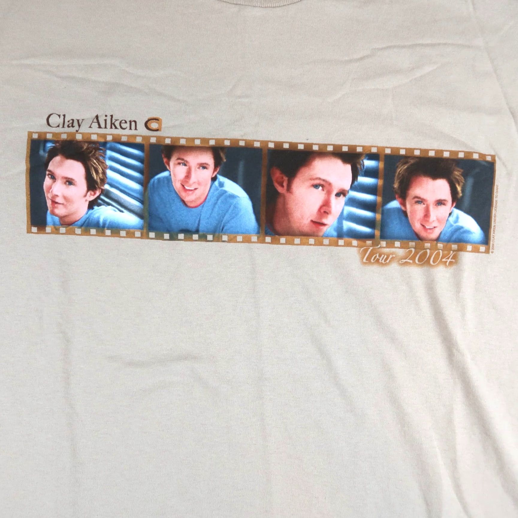 AAA VINTAGE Clay Aiken 2004 Tour American Idol Band Tee Mens XL Shirt Beige 2004 Tour Music T Shirt Mens XL Watches: none? Size US XL / EU 56 / 4 - 3 Thumbnail
