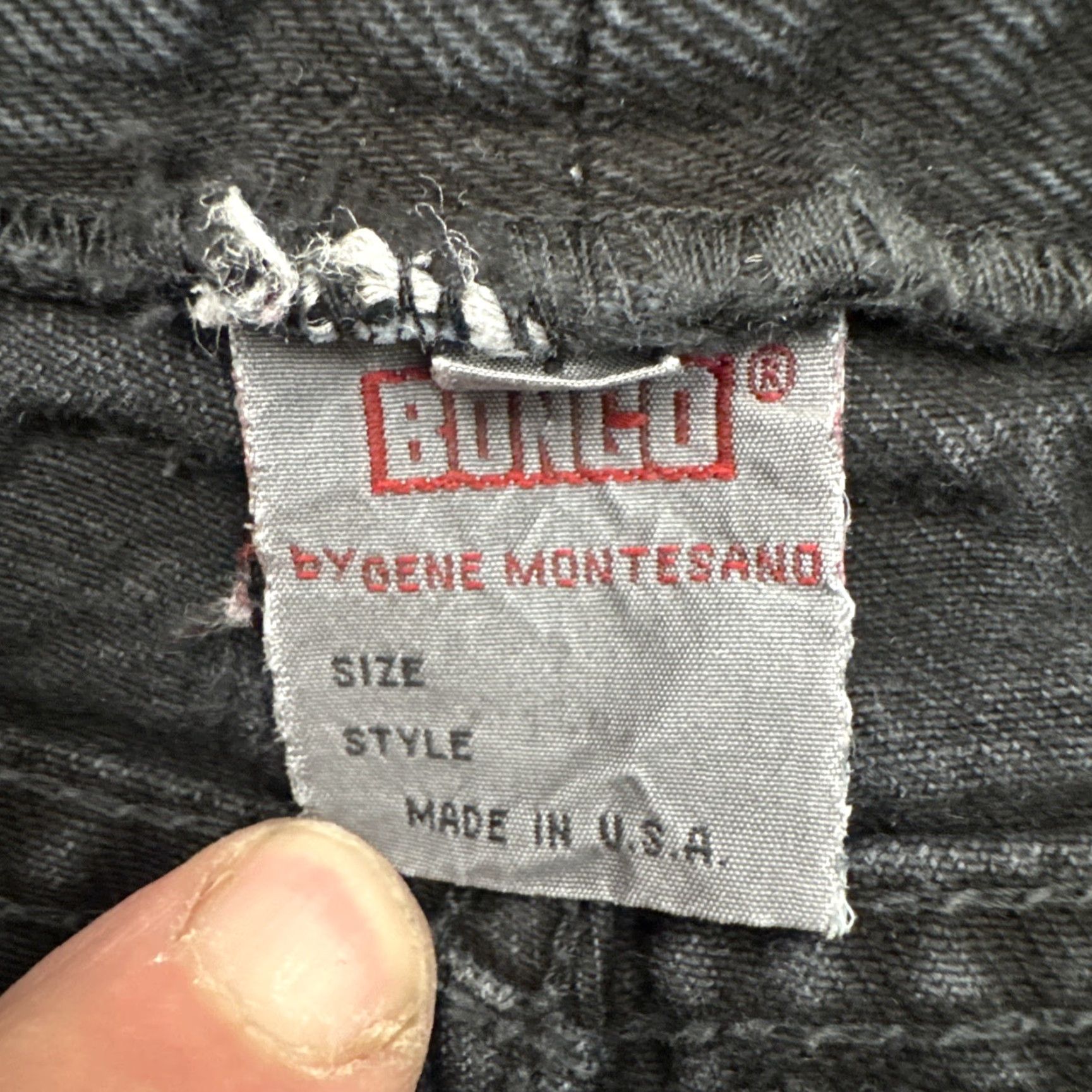 Vintage VINTAGE Bongo Jeans 7 Gene Montesano 90s Grunge Streetwear Tapered Denim Women Jeans Black 28in Inseam High Rise 25in Waist Regular 90s Theme Size 28" / US 6 / IT 42 - 7 Thumbnail