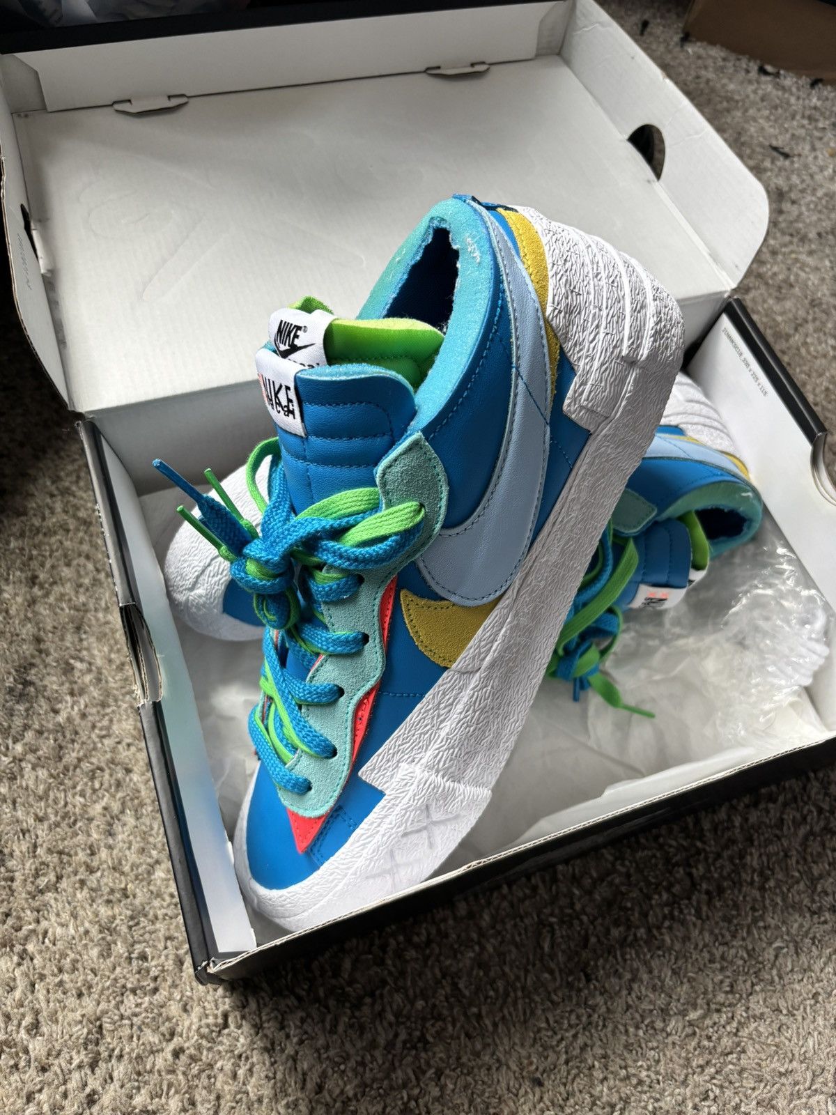 Kaws × Nike × Sacai Nike BlazerLow/Sacai/ Kaws Size US 11 / EU 44 - 2 Thumbnail