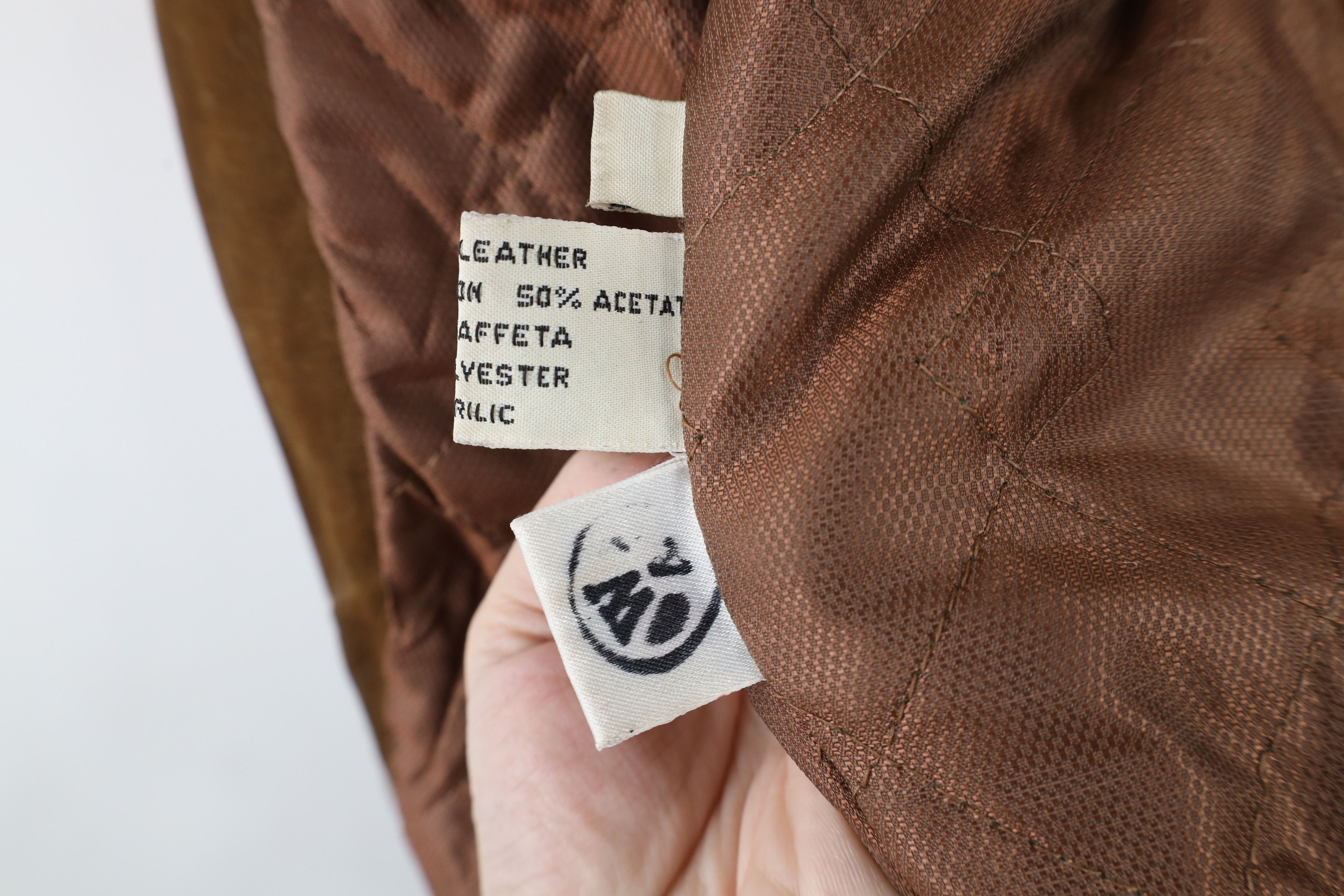 Vintage Vintage 90s Streetwear Suede Leather Flight Bomber Jacket Size US S / EU 44-46 / 1 - 13 Thumbnail