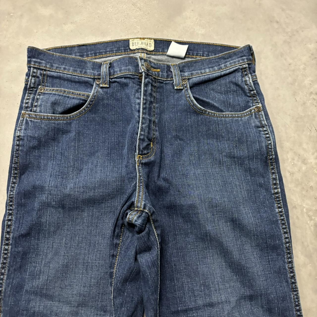 Japanese Brand × Vintage Crazy Vintage Y2K/2000s Grunge Dark Wash Essential Denim Jeans! Size US 32 / EU 48 - 5 Thumbnail