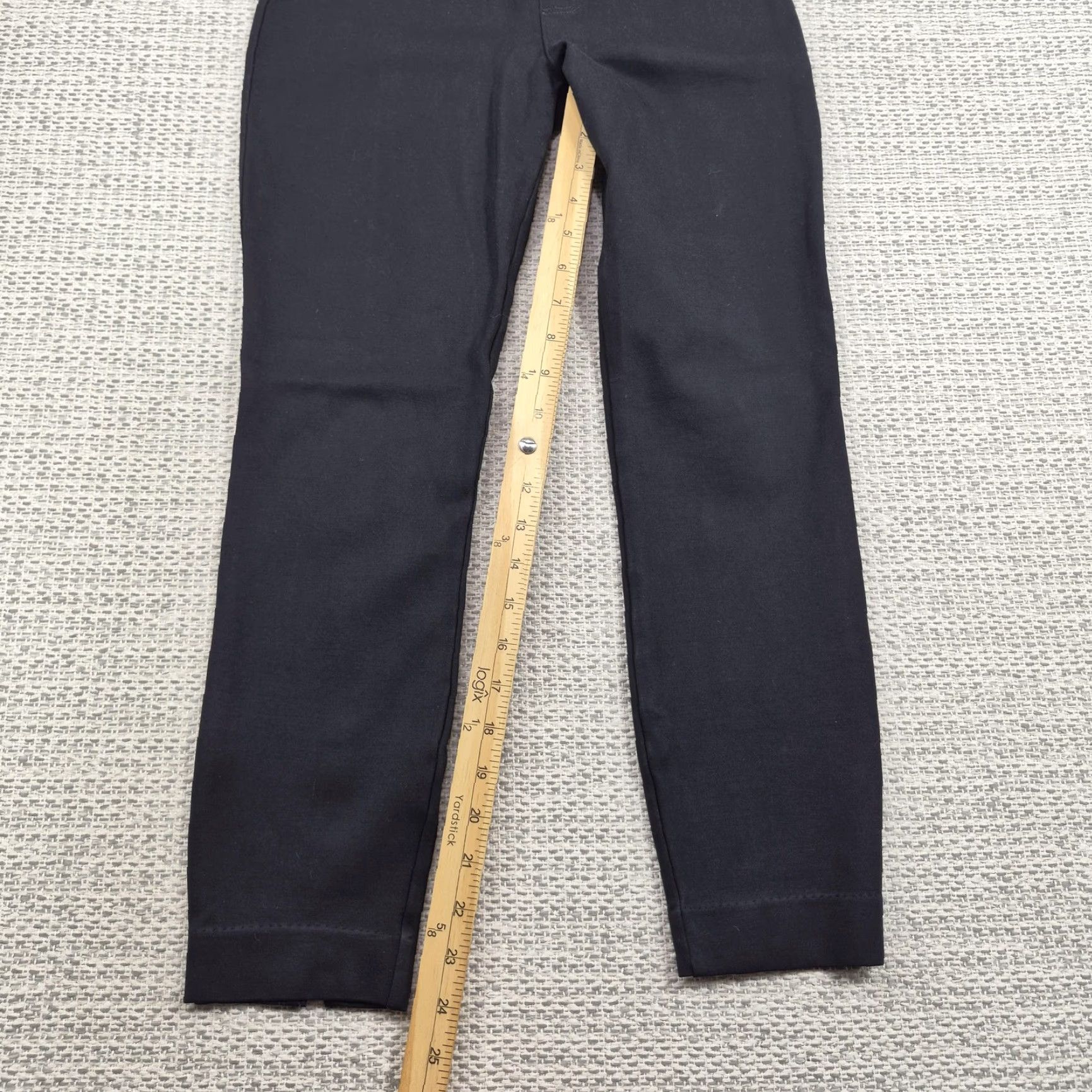 Spanx Spanx Pants Womens Small Petite Black Ponte Ankle Skinny Pull On Stretch Shaping Slit Slimming Workwear Casual Travel Portable Everyday Size 28" / US 6 / IT 42 - 2 Thumbnail